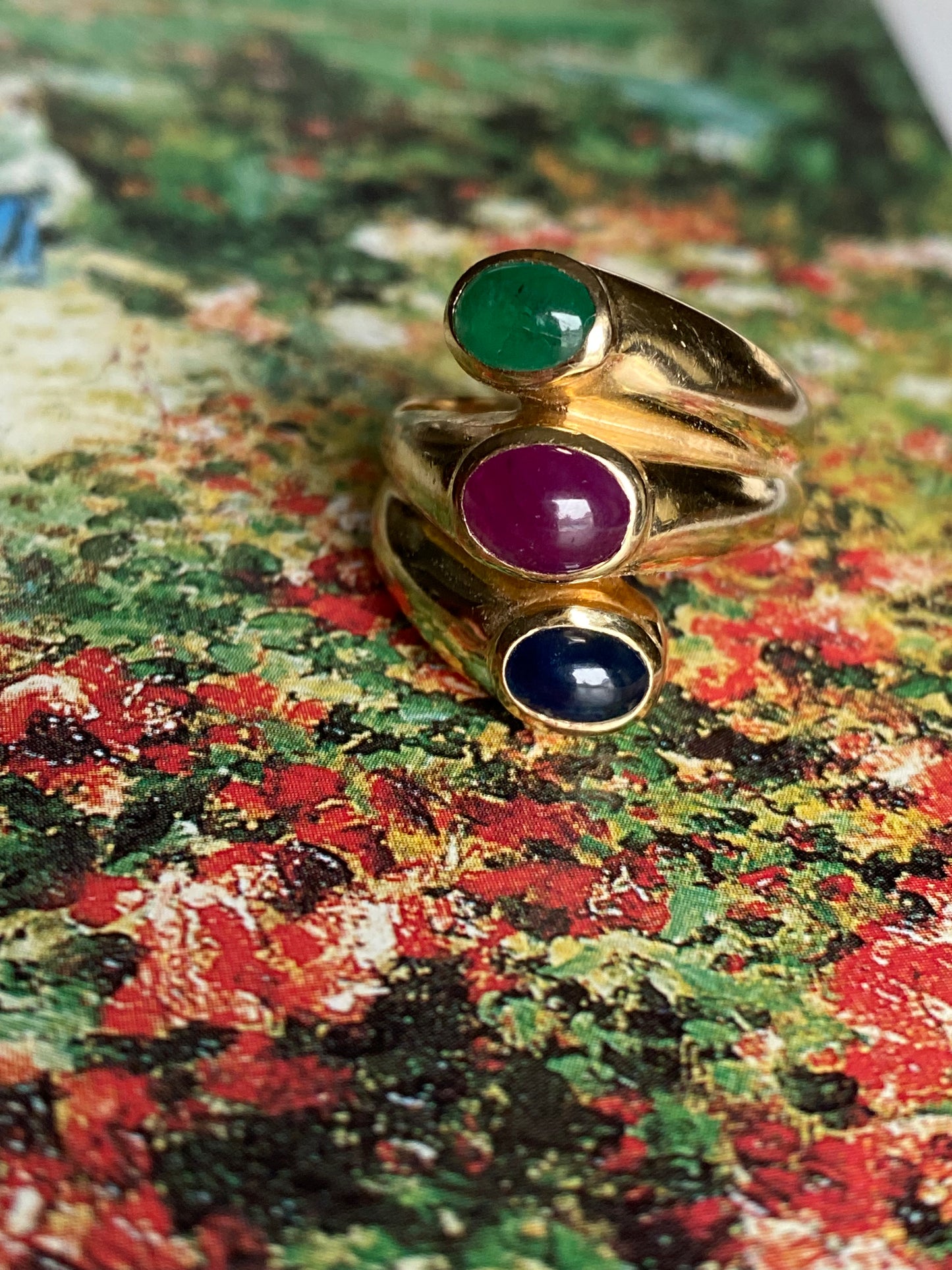 3-Stone Cabochon Ring