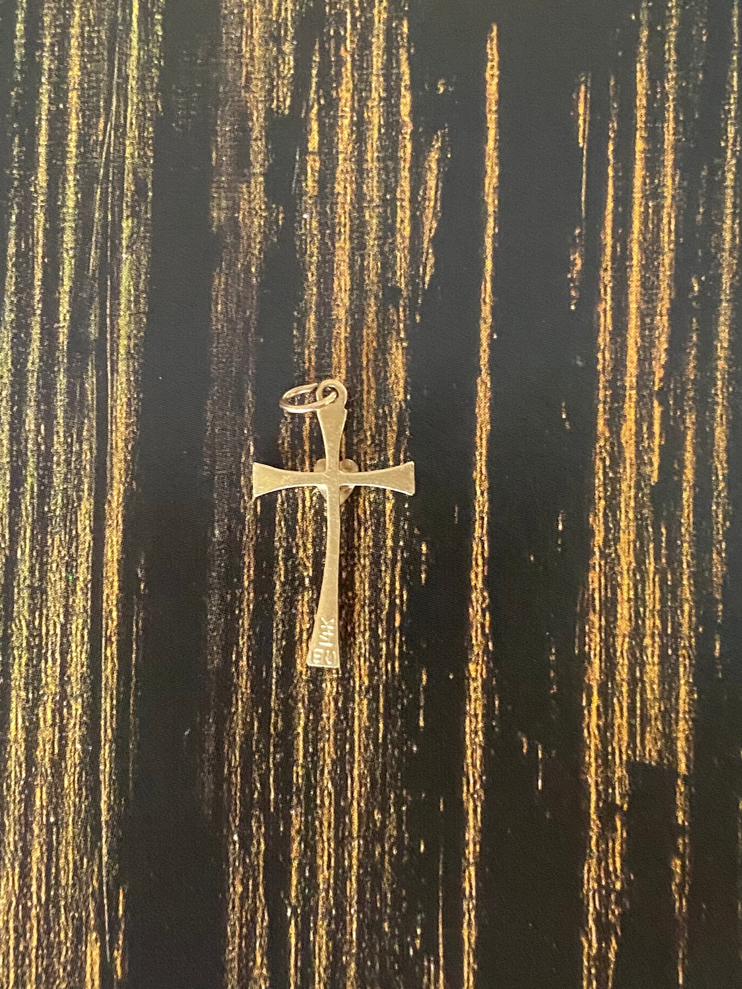 14k Cross with Heart