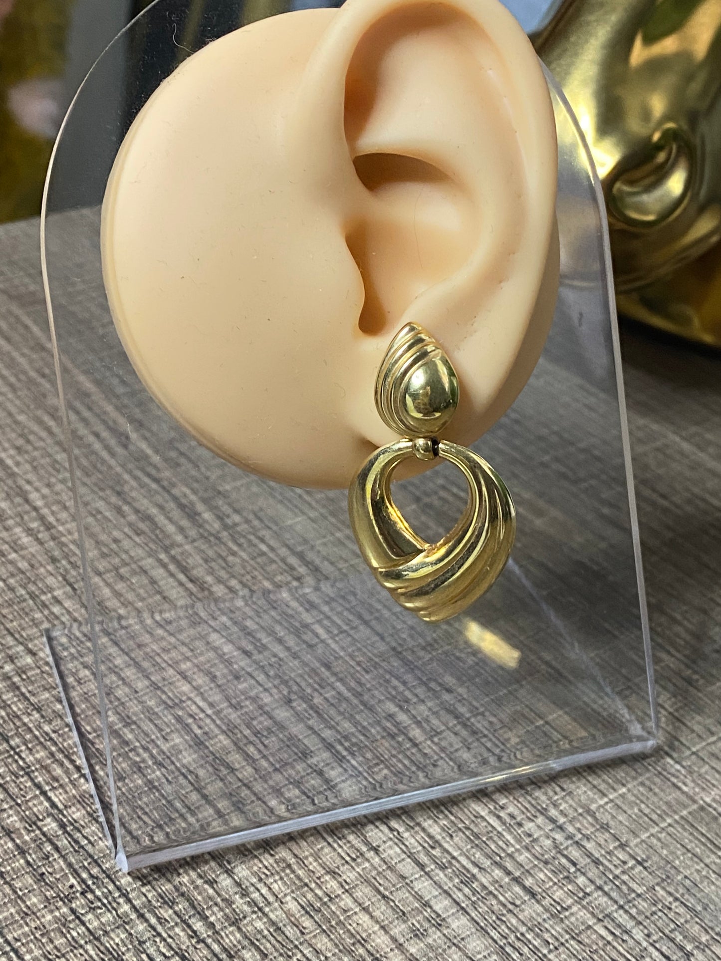 14k Door Knocker Earrings