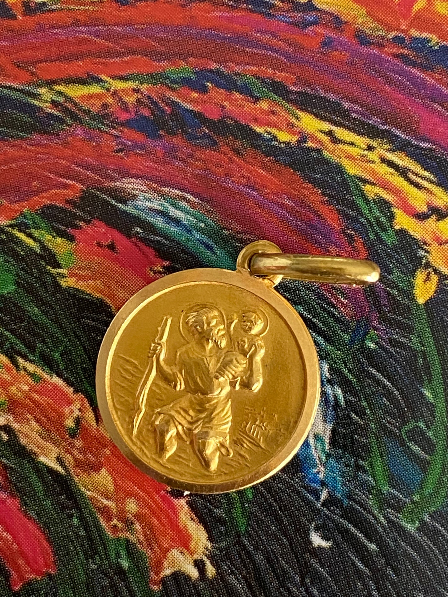 18k St Christopher Medallion