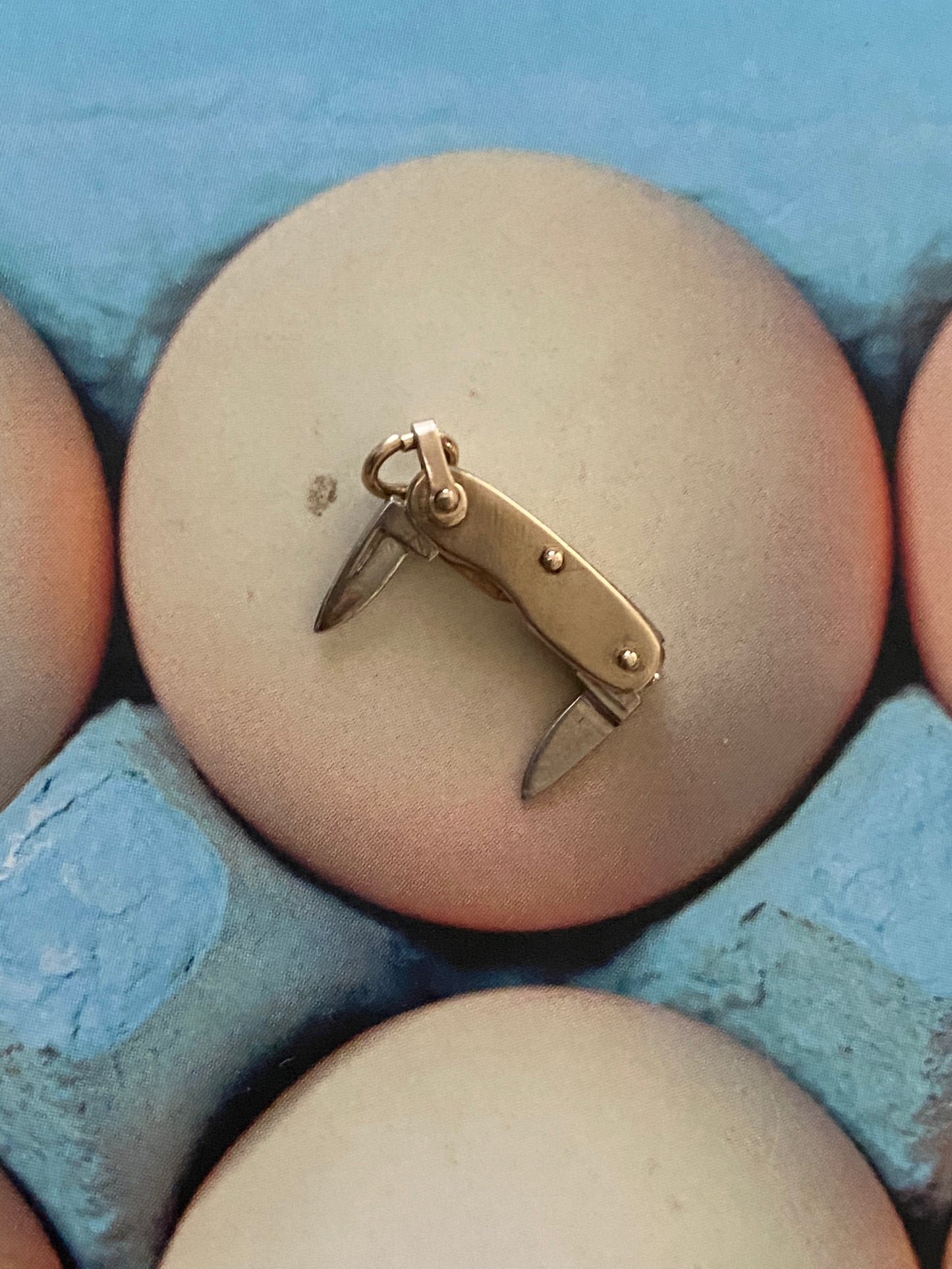 14k Pocket Knife Charm
