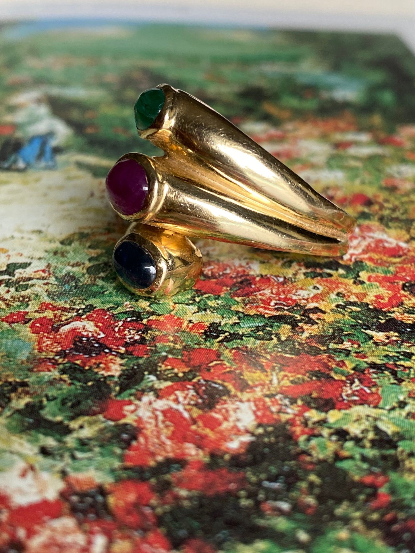 3-Stone Cabochon Ring