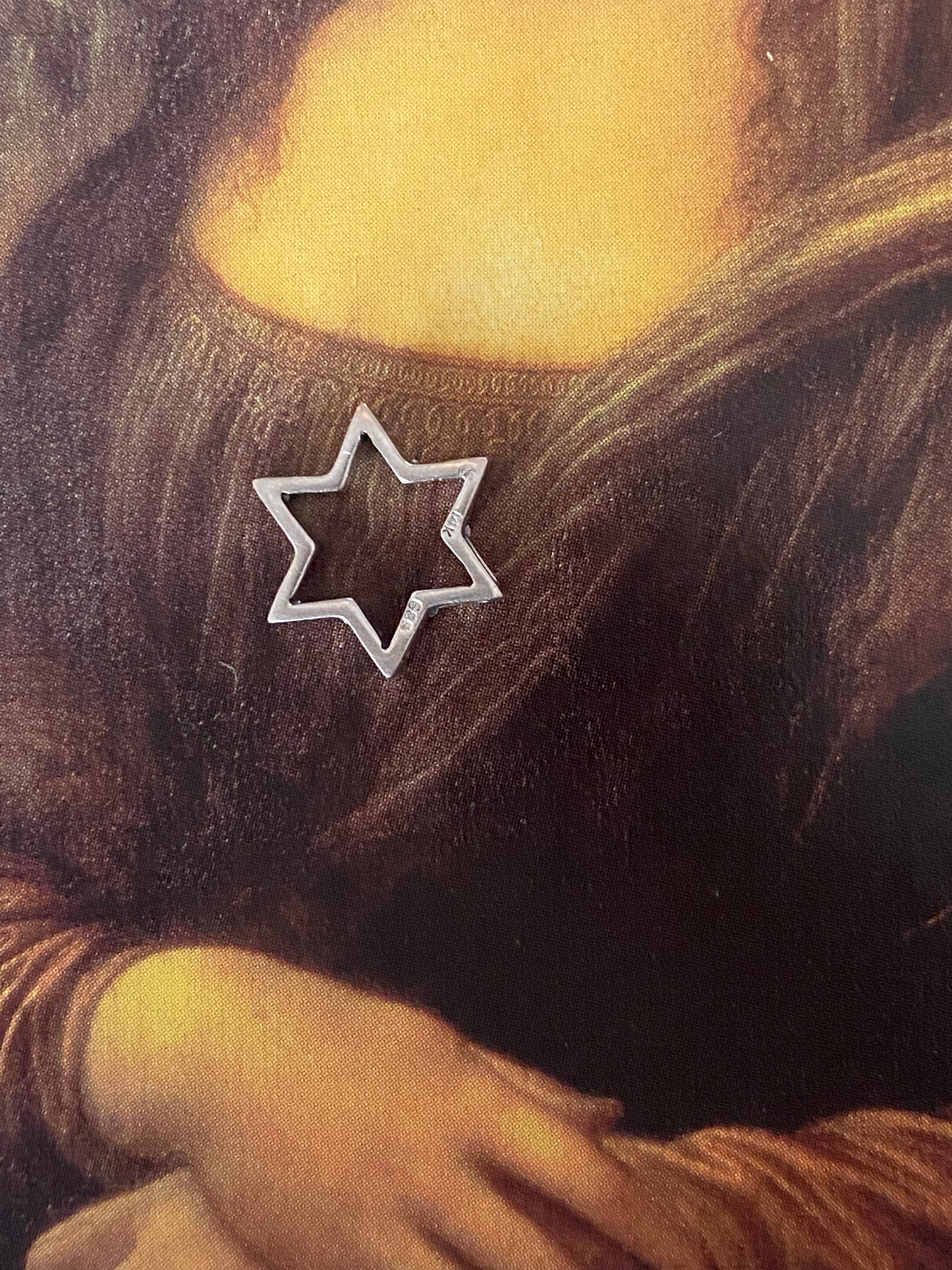 14k WG Star of David Slider