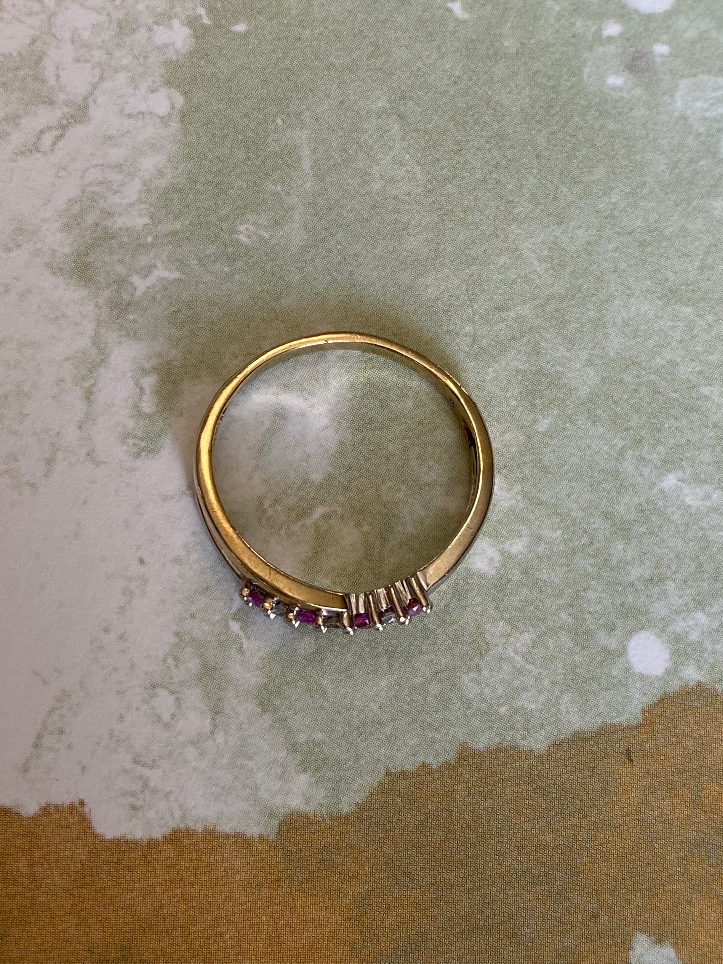 10k Ruby & Diamond Stacker