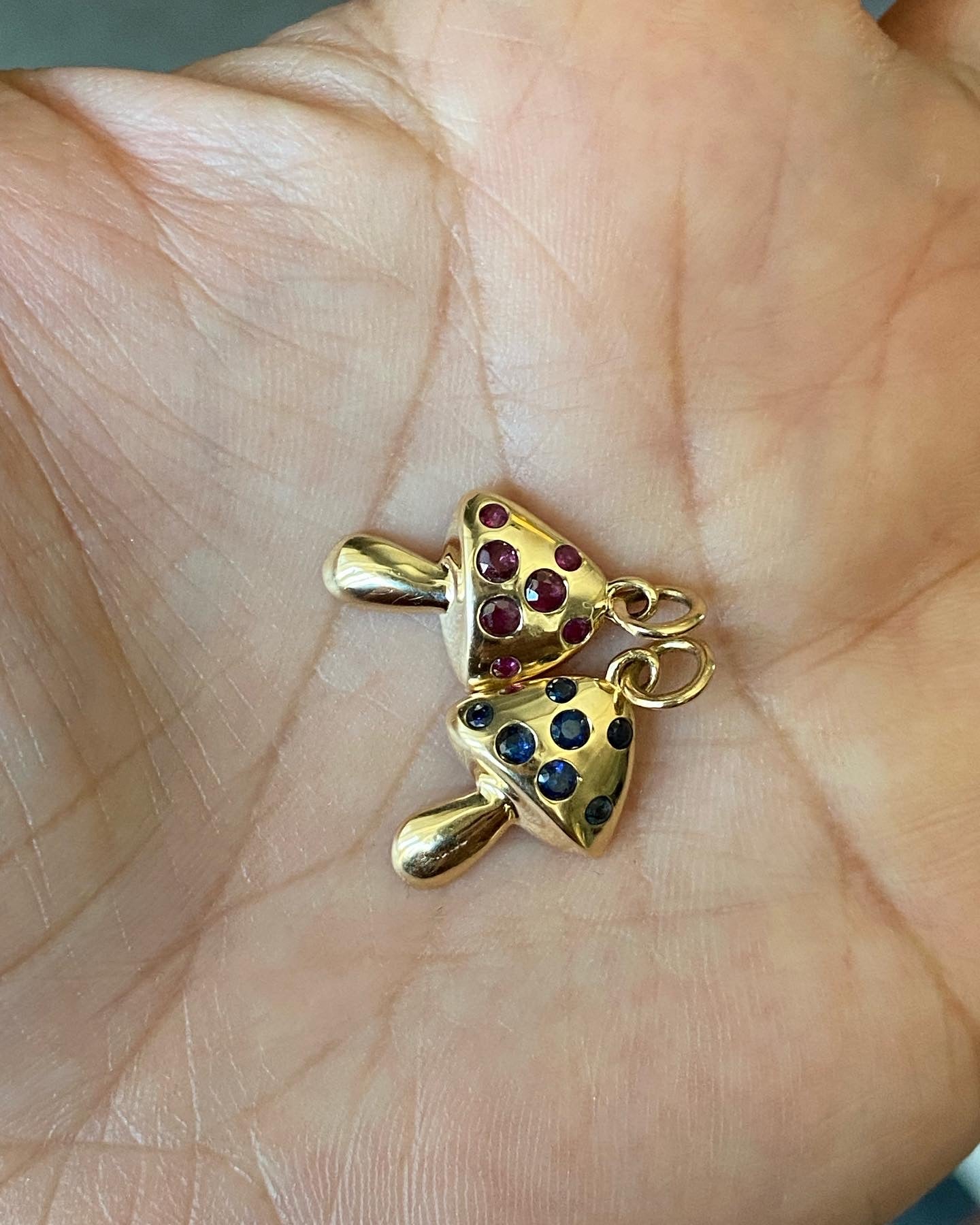 14k Mushroom Charms