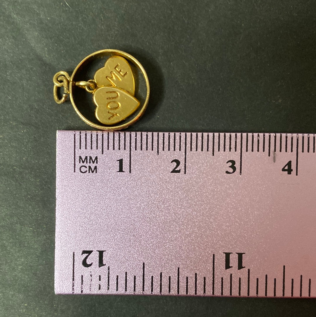 14k RARE You Me Charm