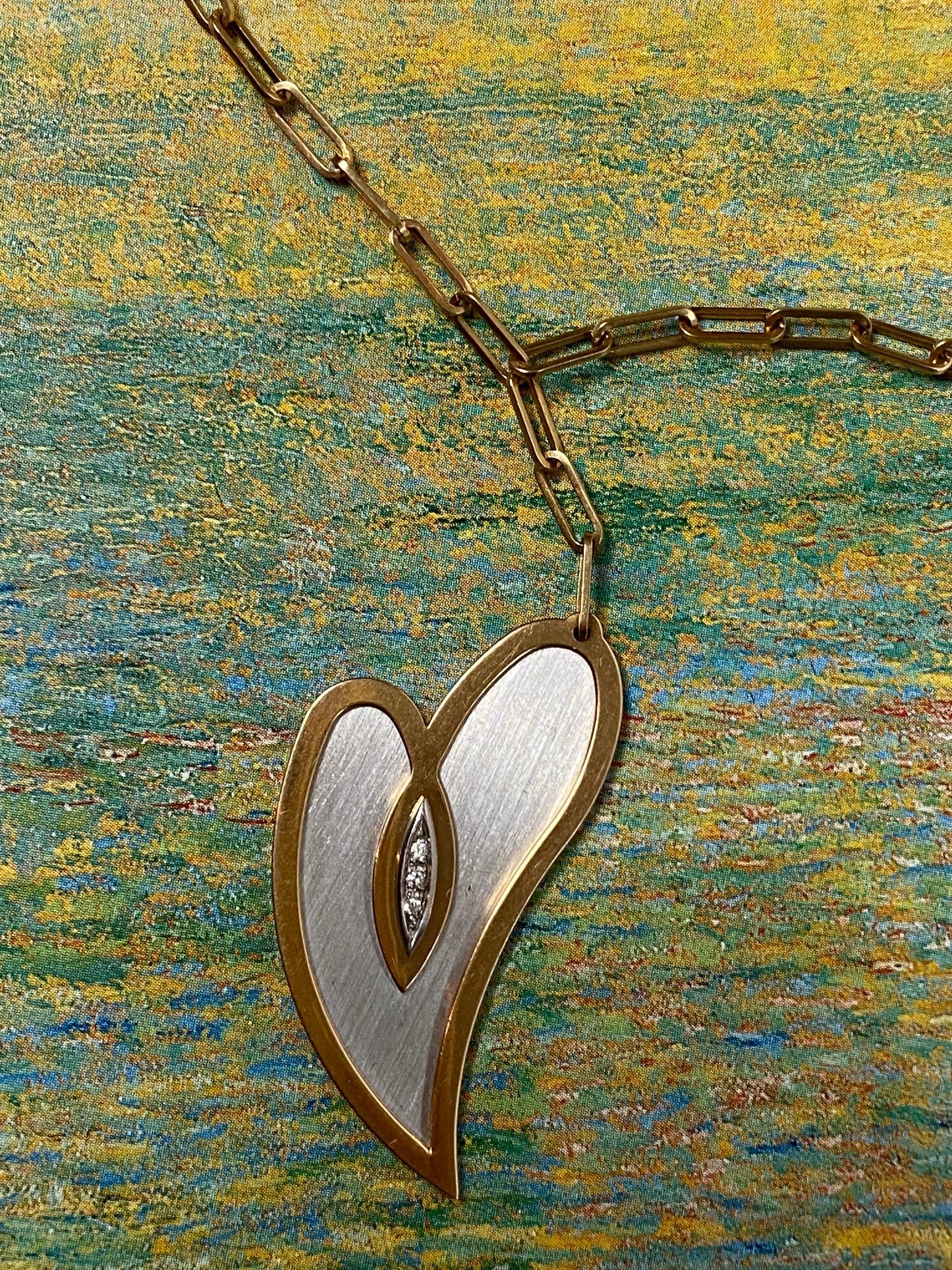 Heart Paperclip Necklace