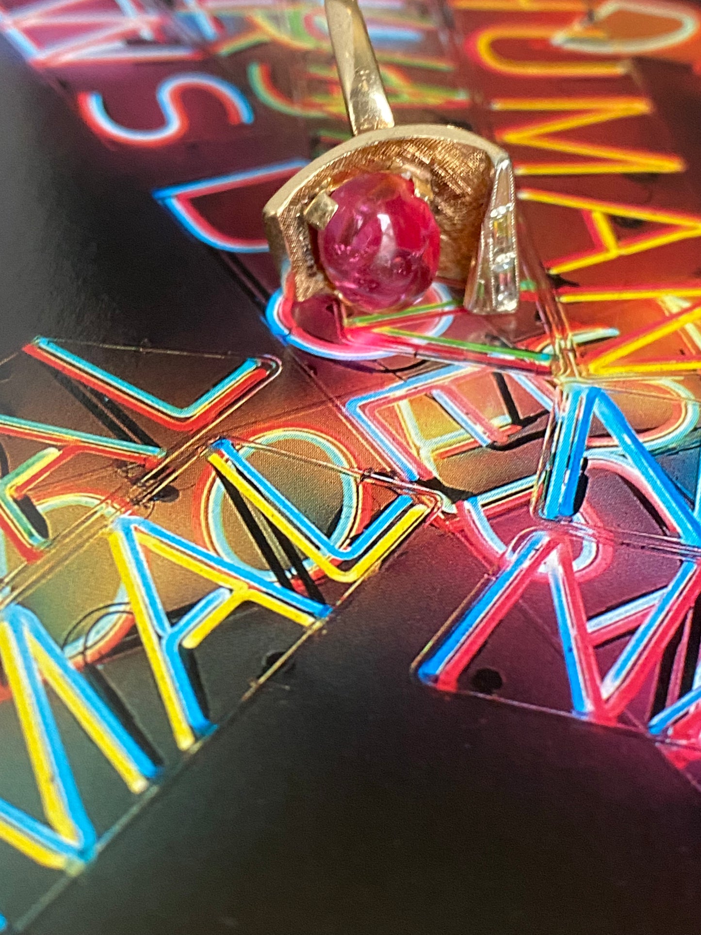 Pink Tourmaline Cabochon Ring