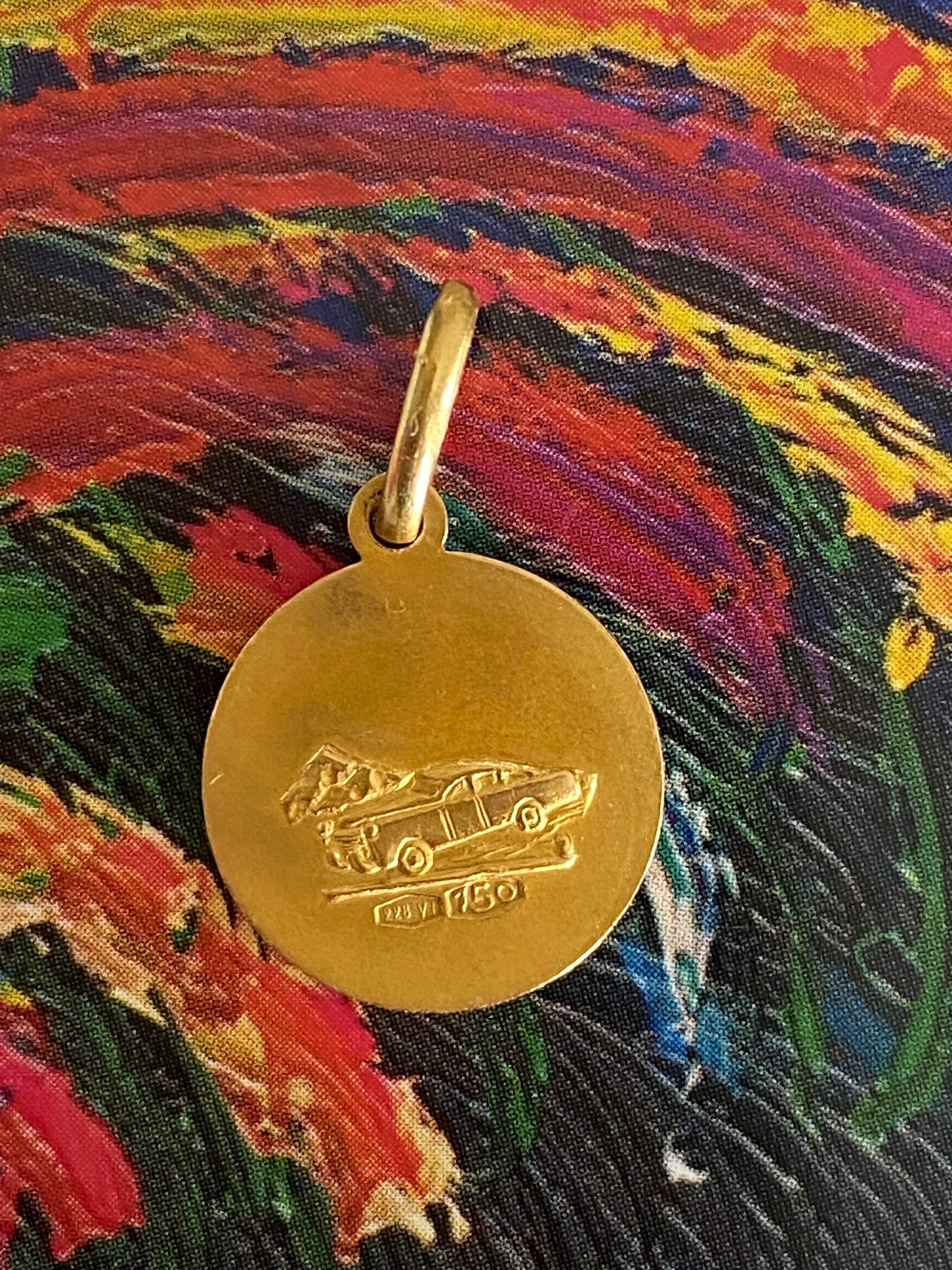 18k St Christopher Medallion