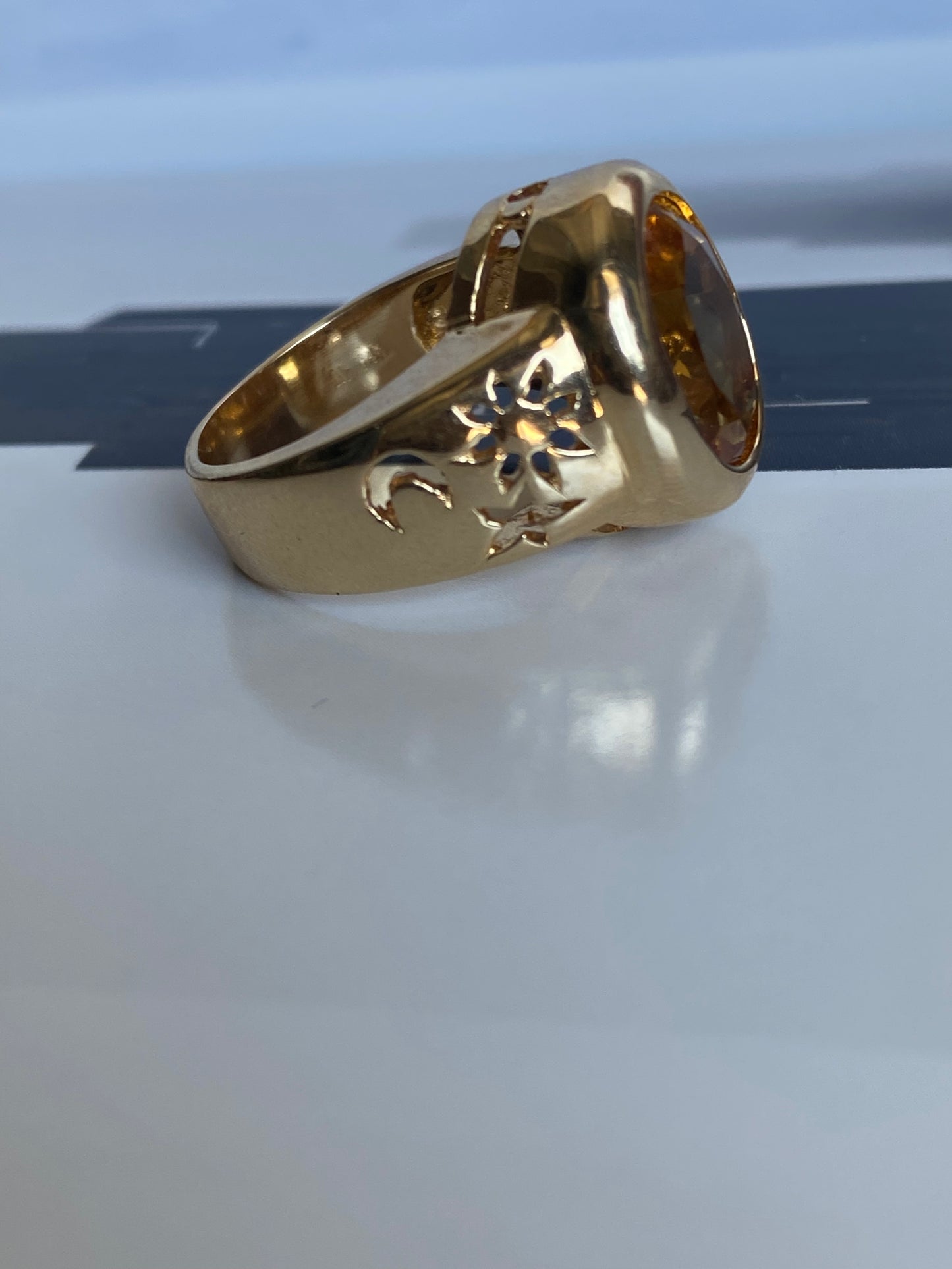 Citrine Cocktail Ring