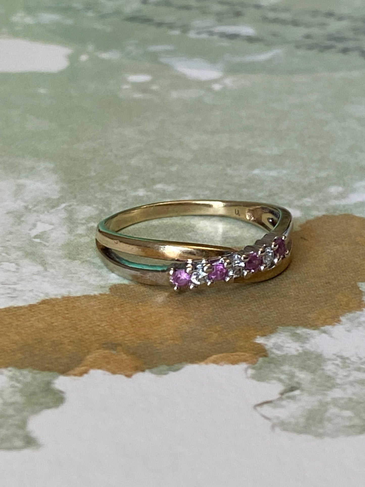 10k Ruby & Diamond Stacker