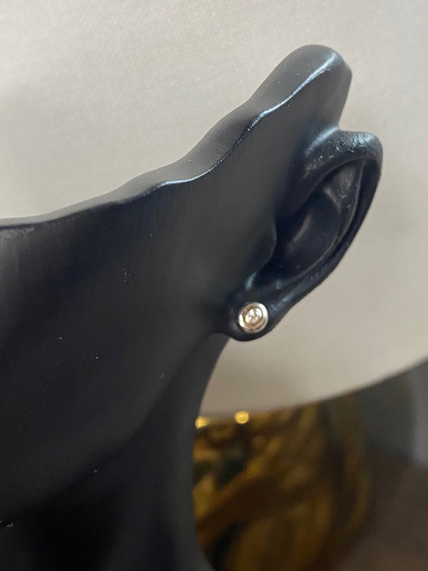 Donut Diamond Stud Earrings