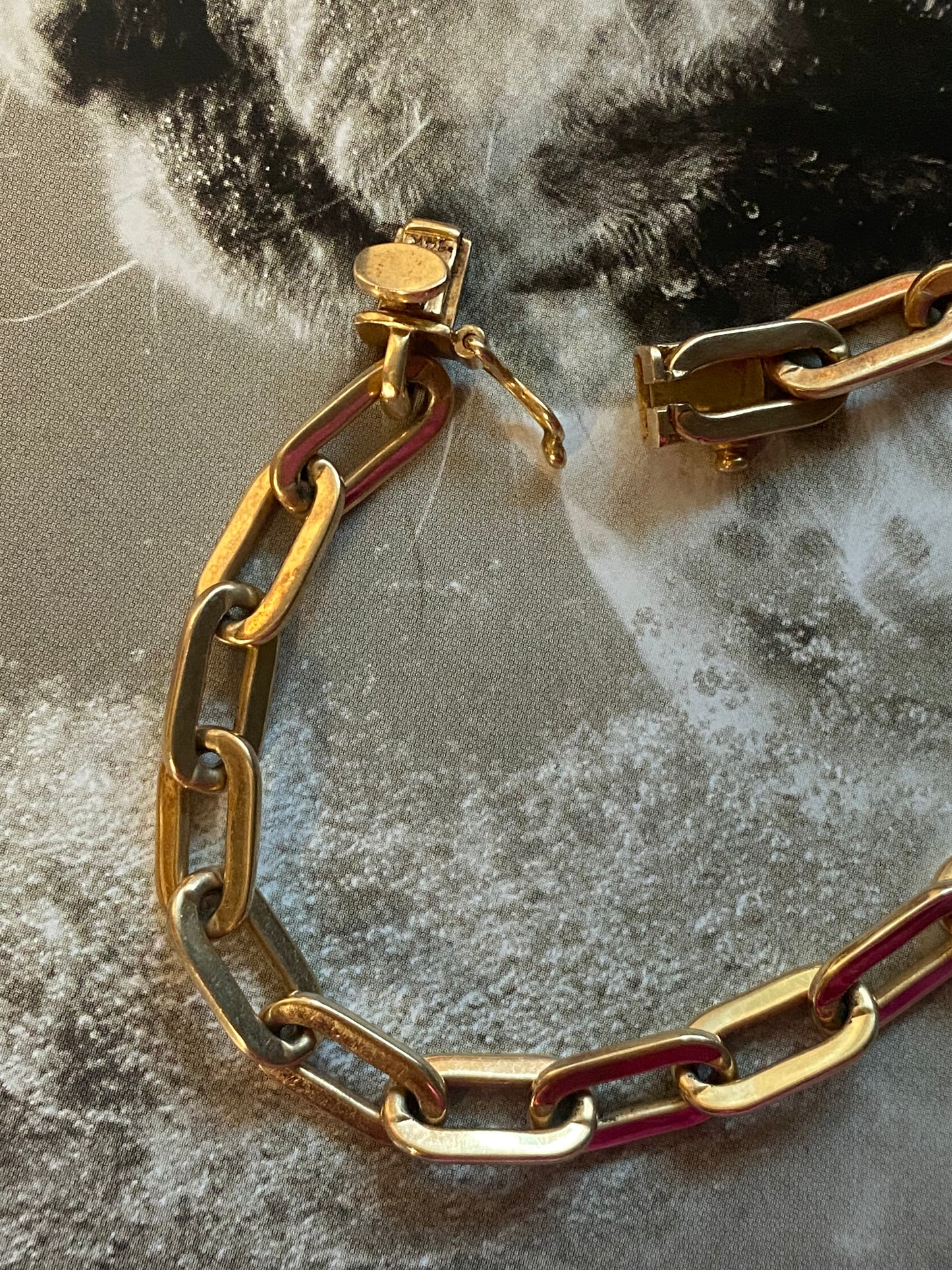 14k Paperclip Bracelet