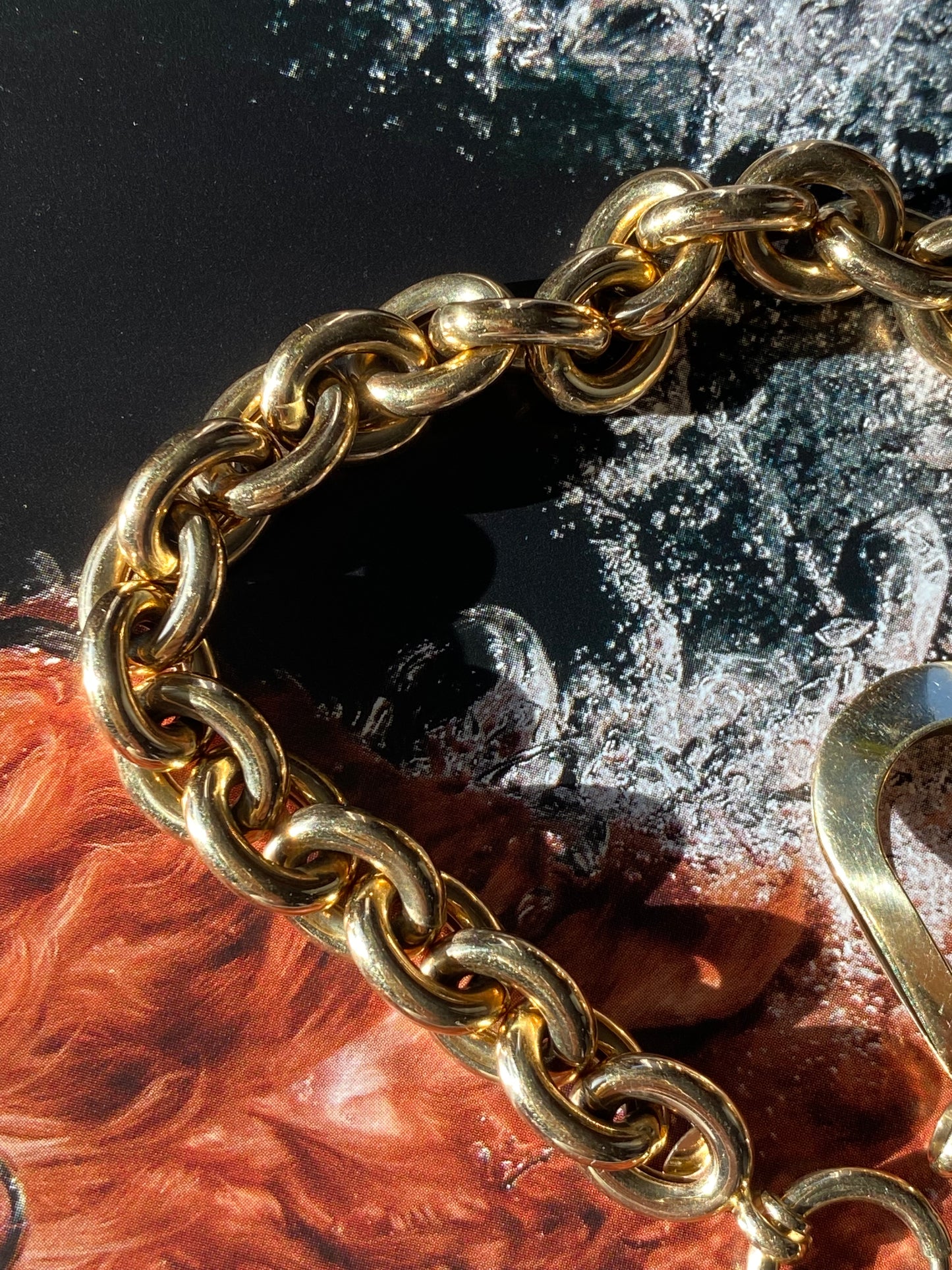 14k Large Rolo Link Bracelet