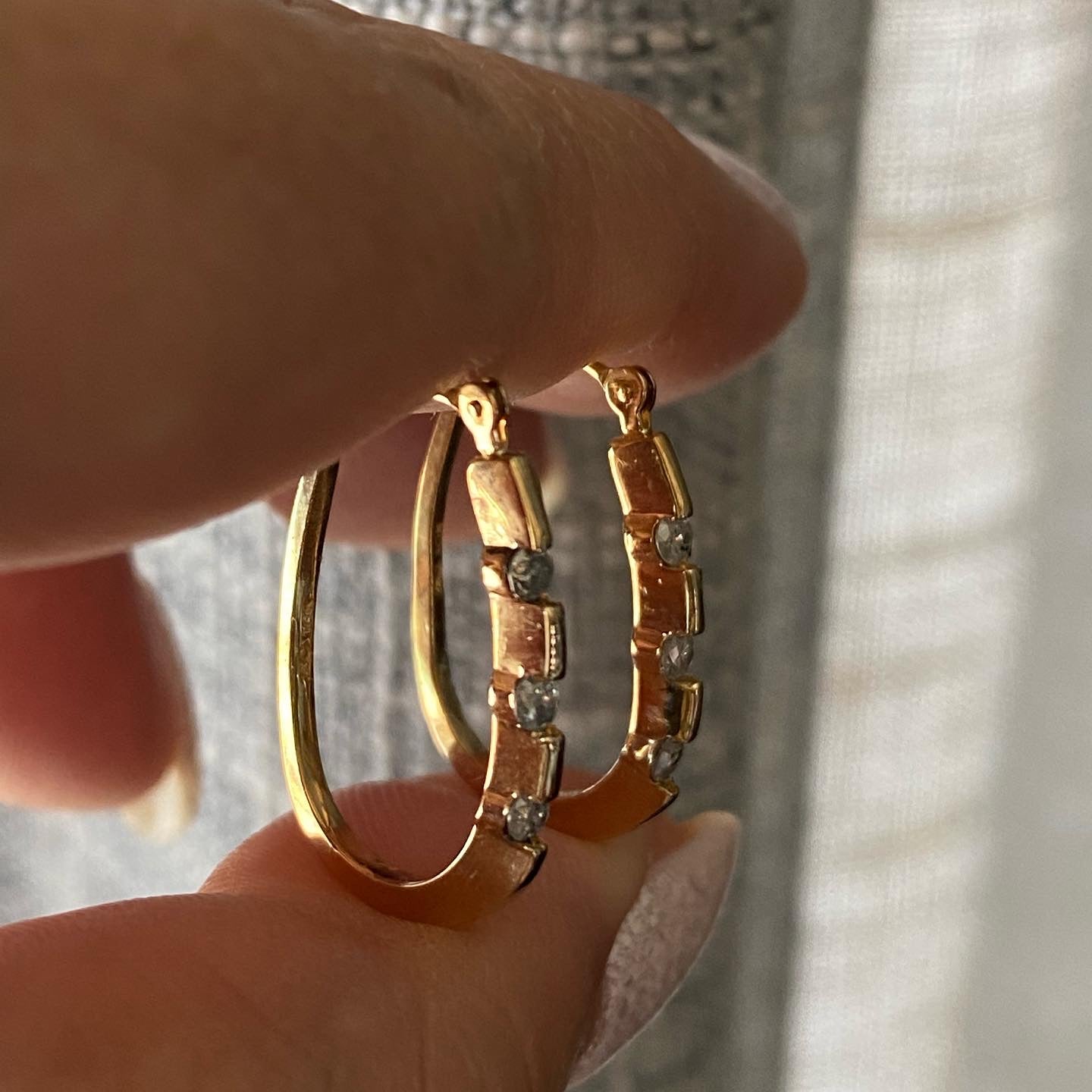 10k Diamond Hoops