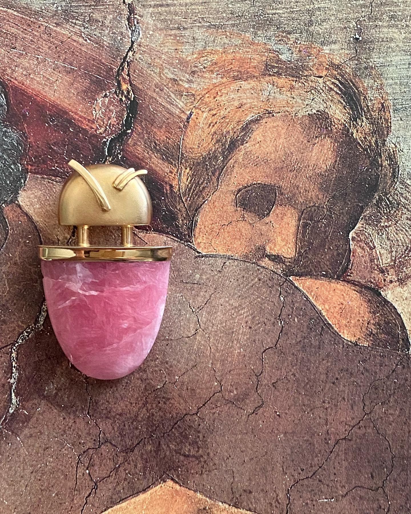 Rose Quartz Popsicle Pendant