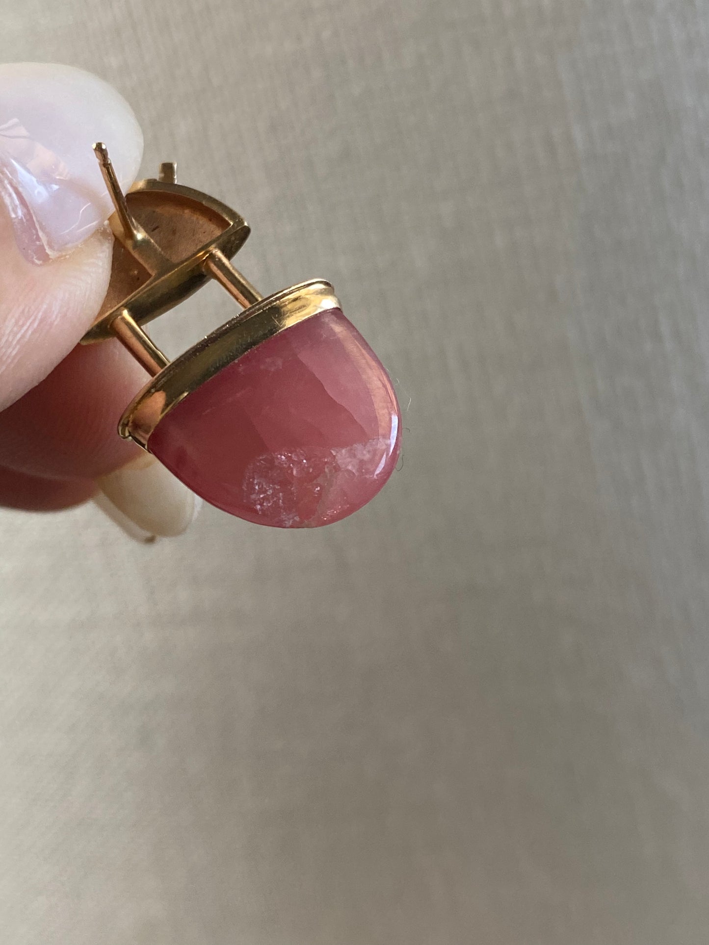 Rose Quartz Popsicle Earrings