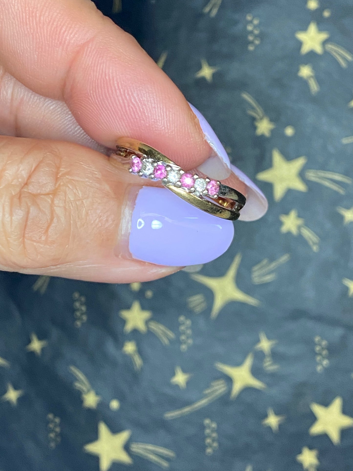 10k Ruby & Diamond Stacker