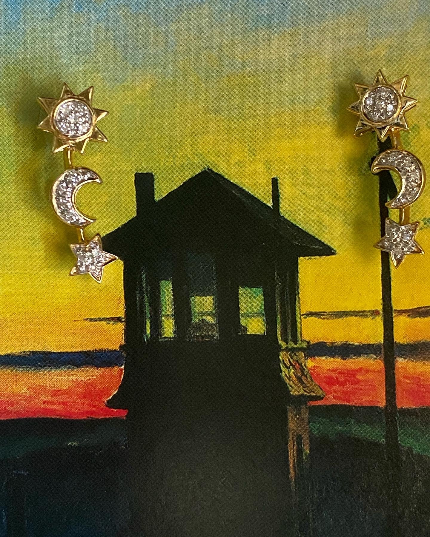 14k Diamond Celestial Crawlers