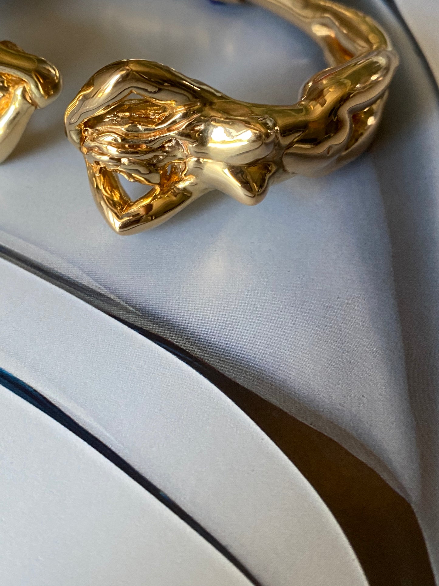 Naked Man & Woman Cuff Bracelet