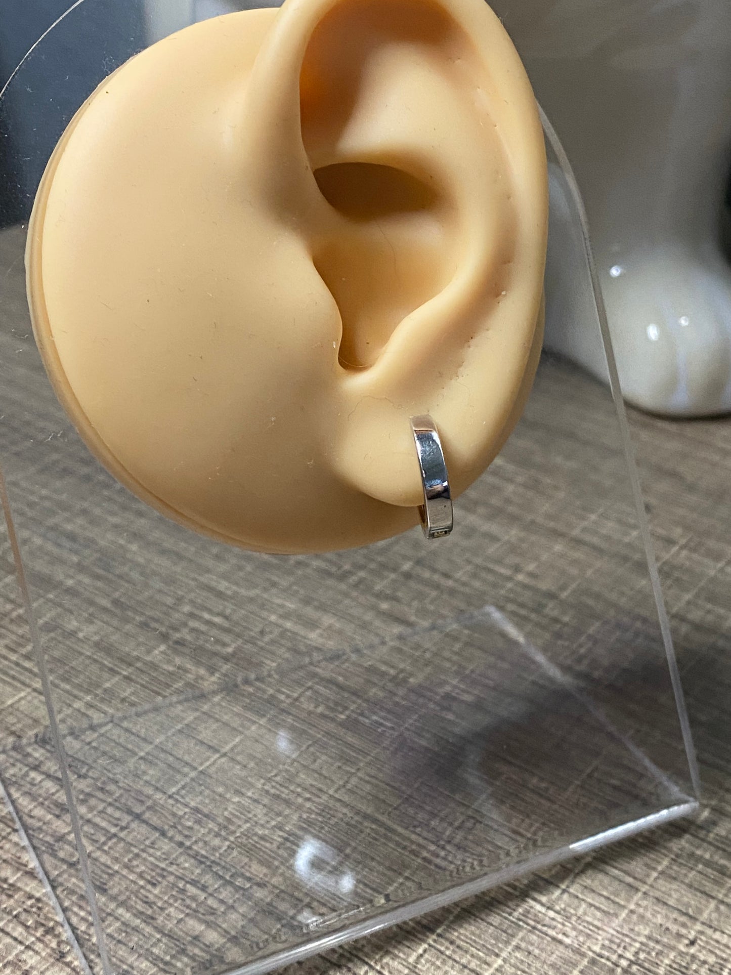 10k Reversible Ruby Huggies