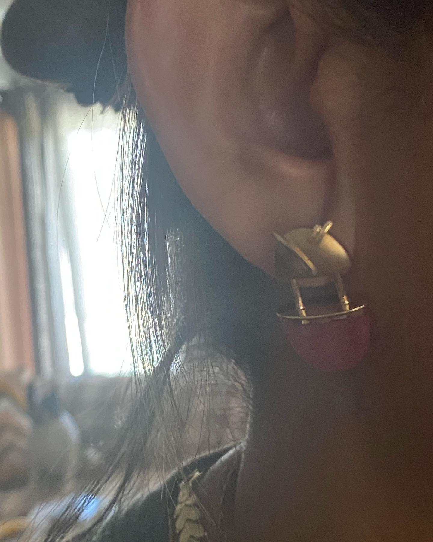 Rose Quartz Popsicle Earrings