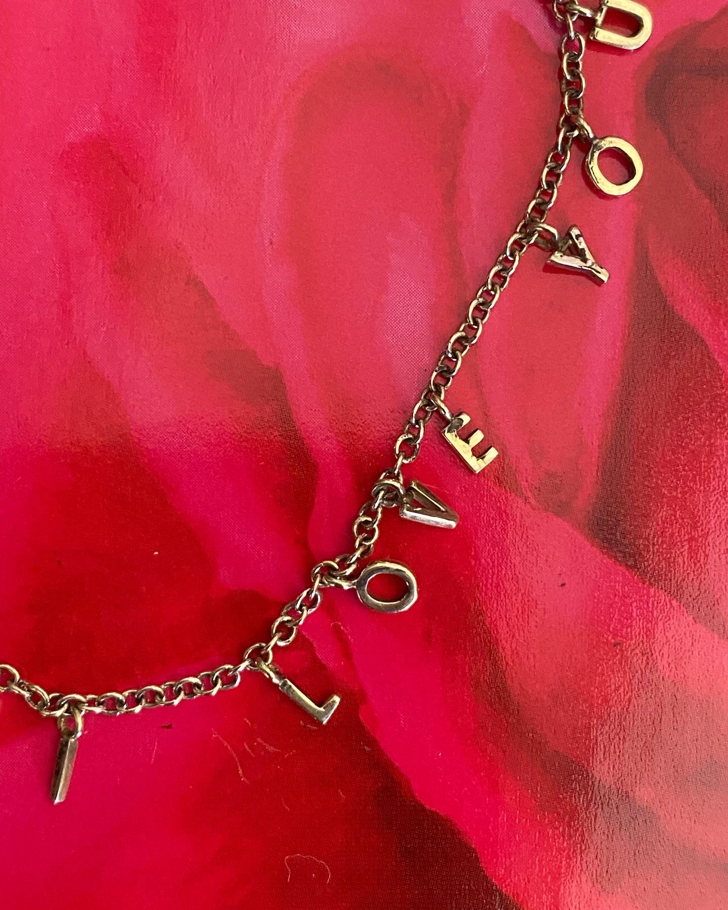 10k I Love You Bracelet