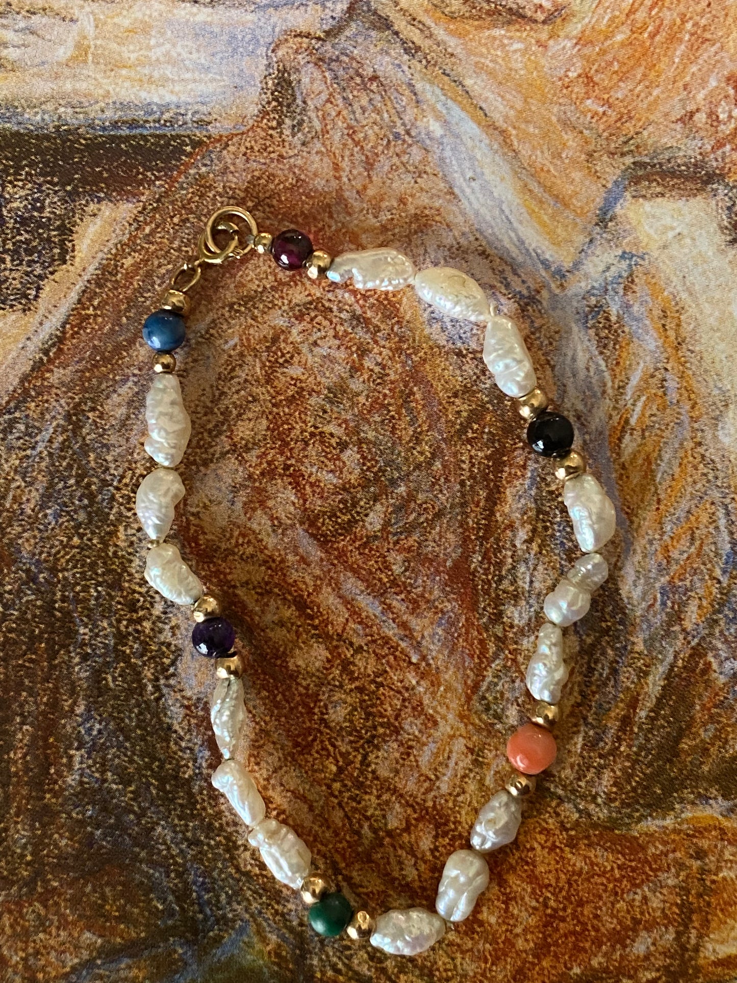 14k Rice Pearl Bracelet