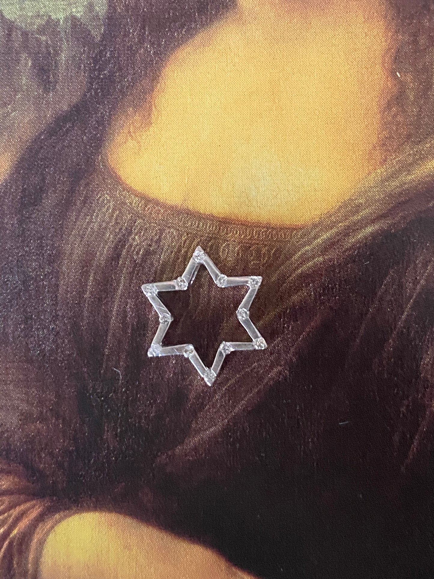 14k WG Star of David Slider