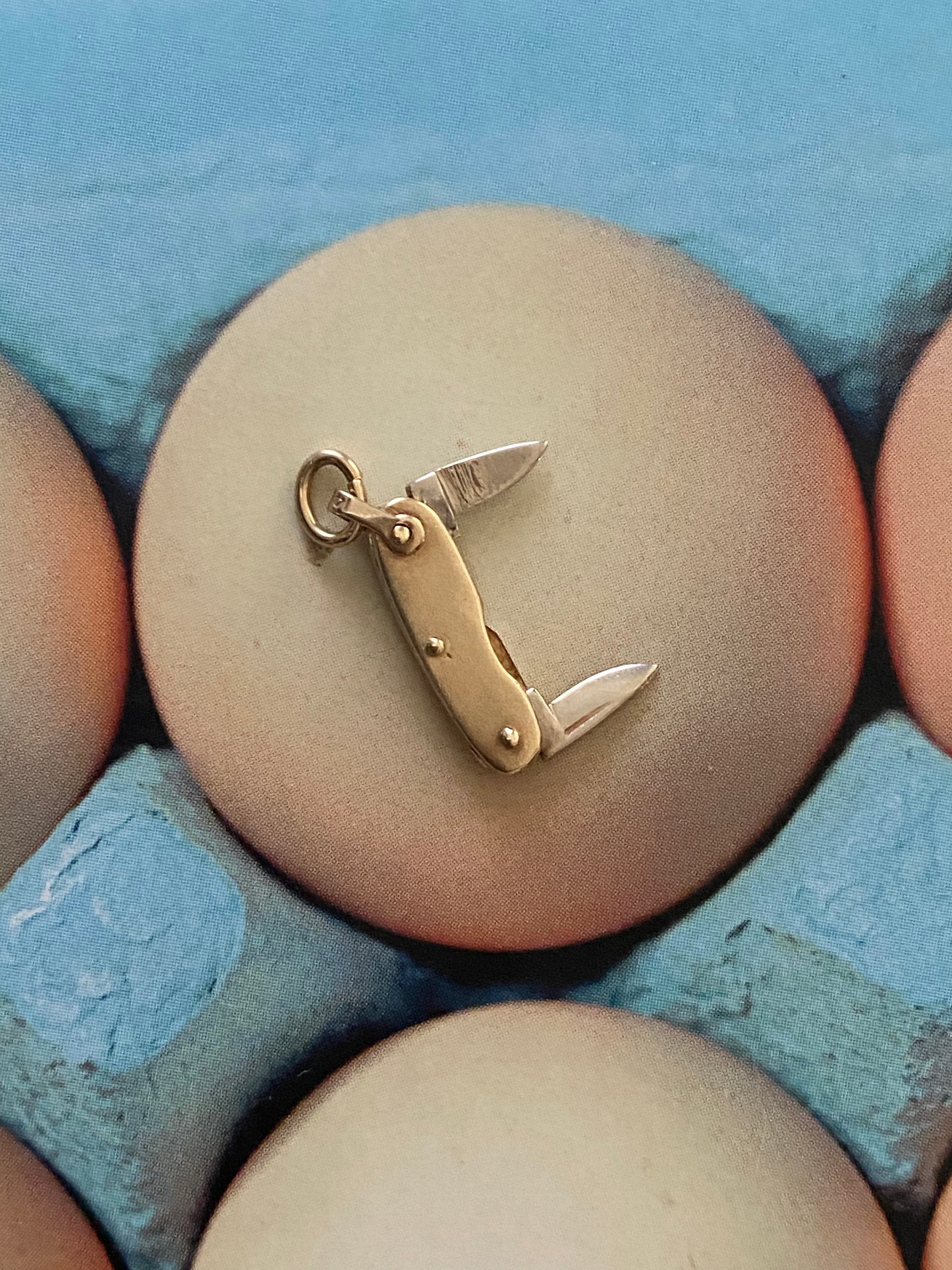 14k Pocket Knife Charm