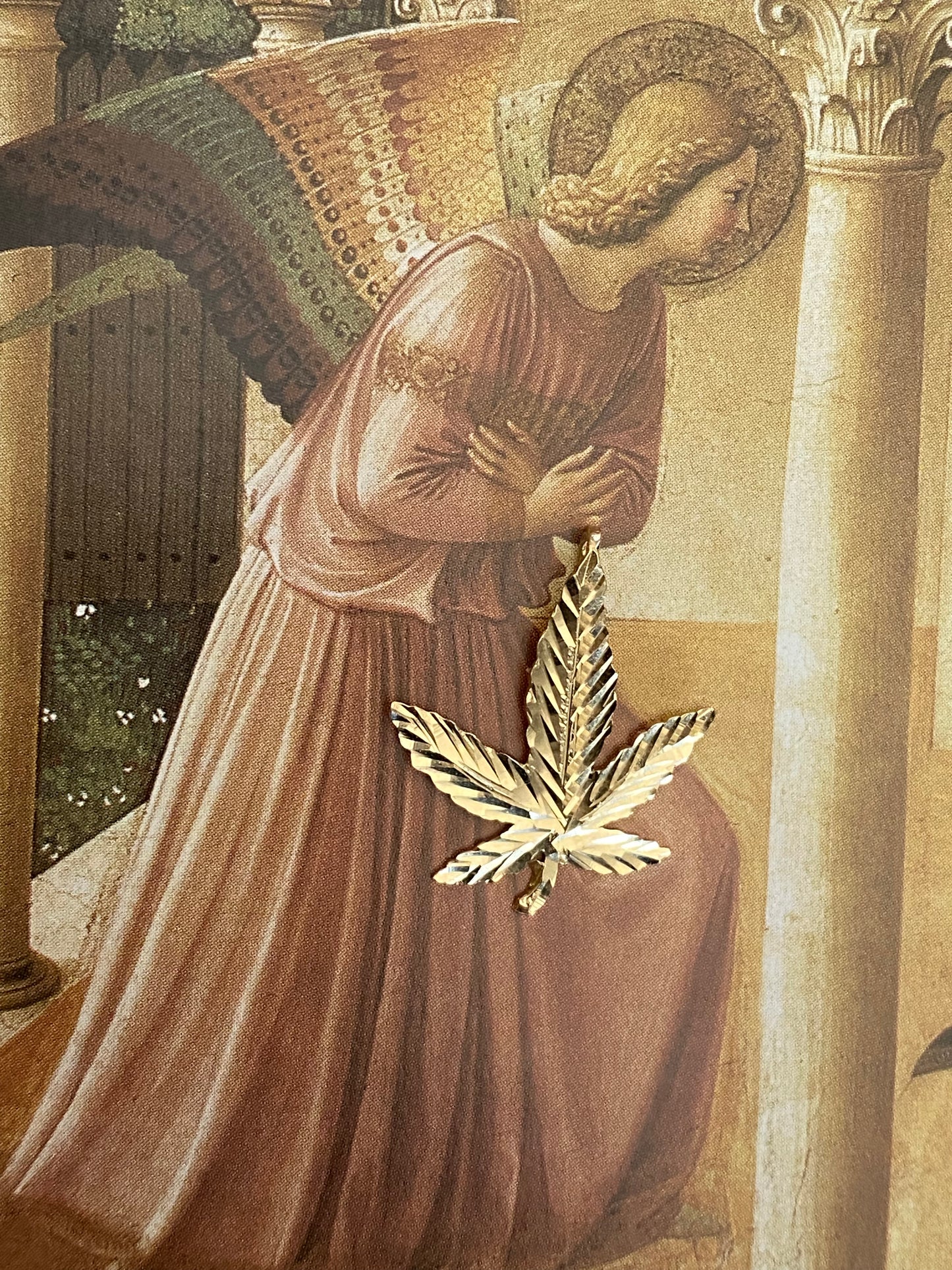 14k Sweet Leaf Charm