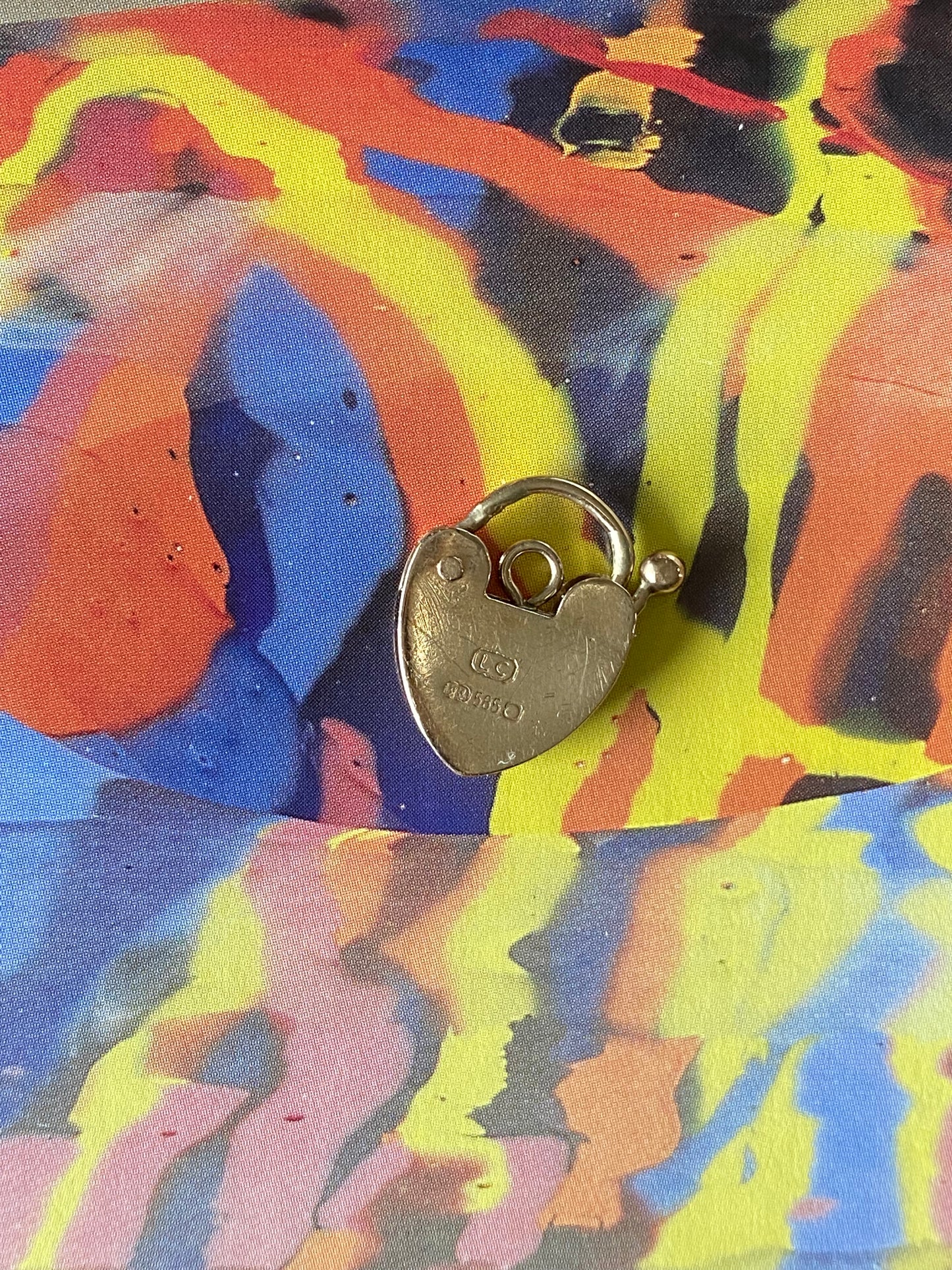 14k Heart Padlock
