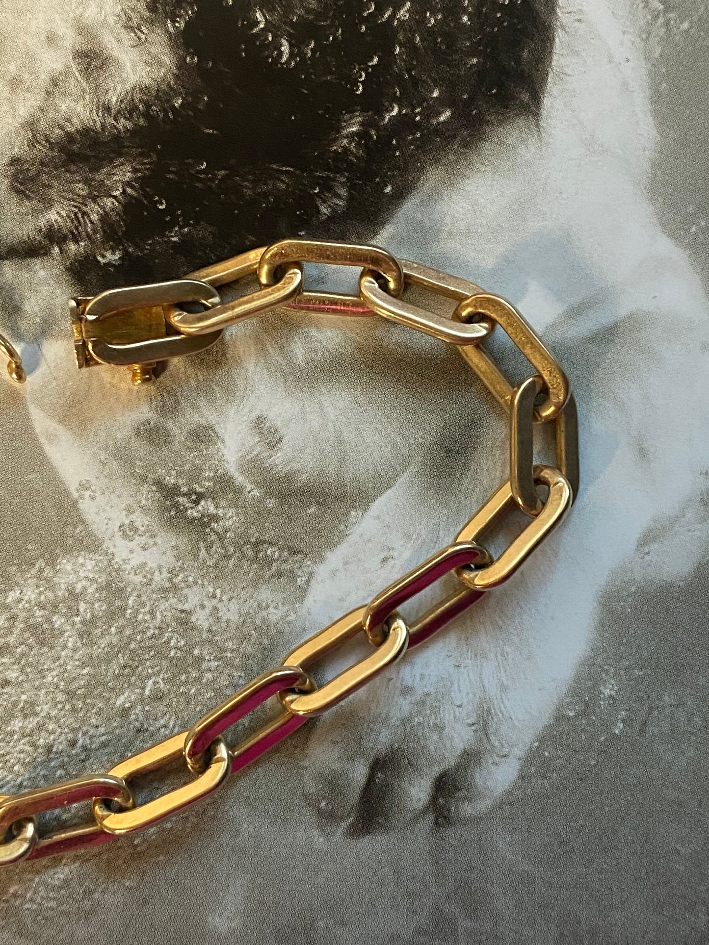 14k Paperclip Bracelet