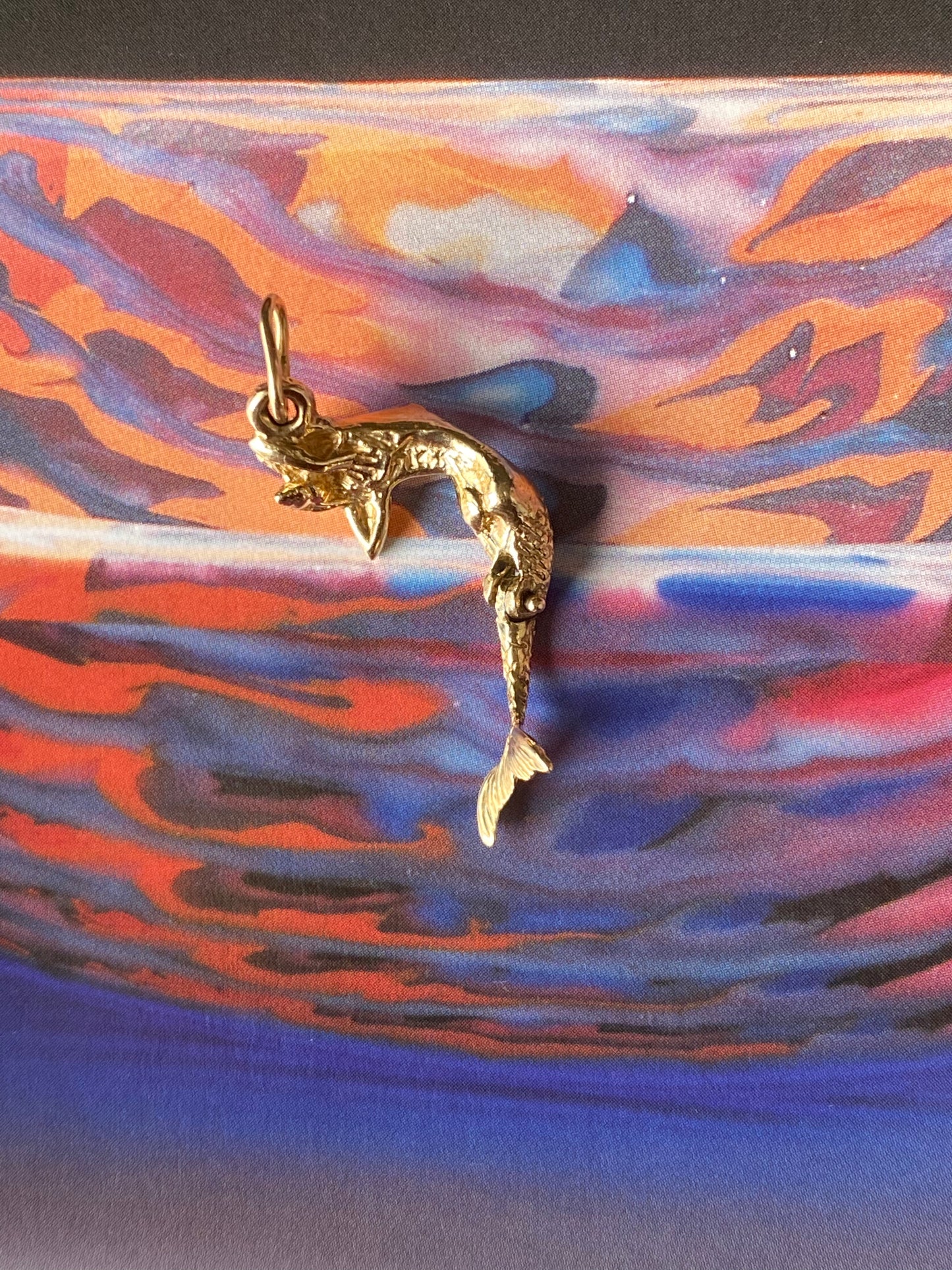 14k RARE Articulating Mermaid Charm