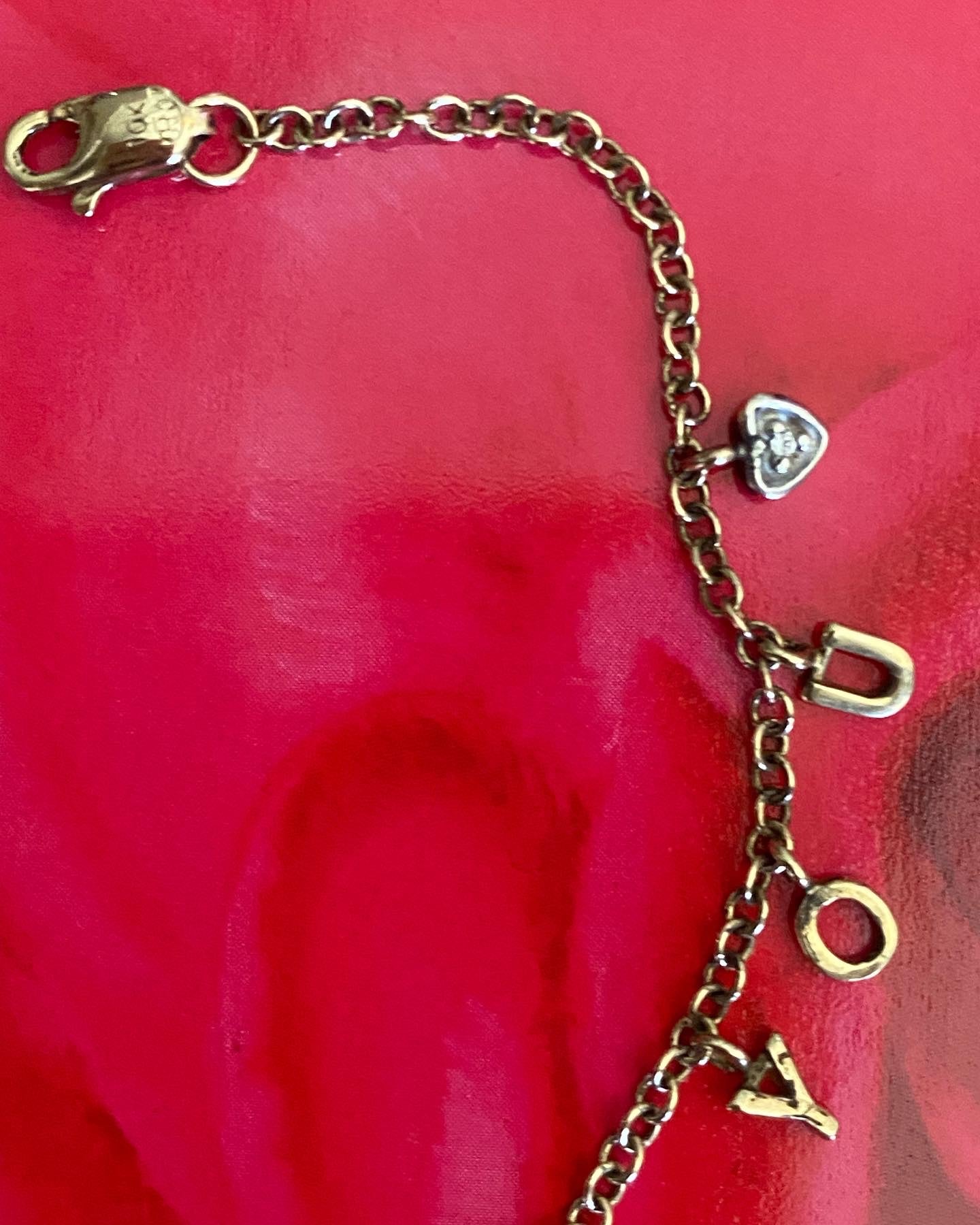 10k I Love You Bracelet