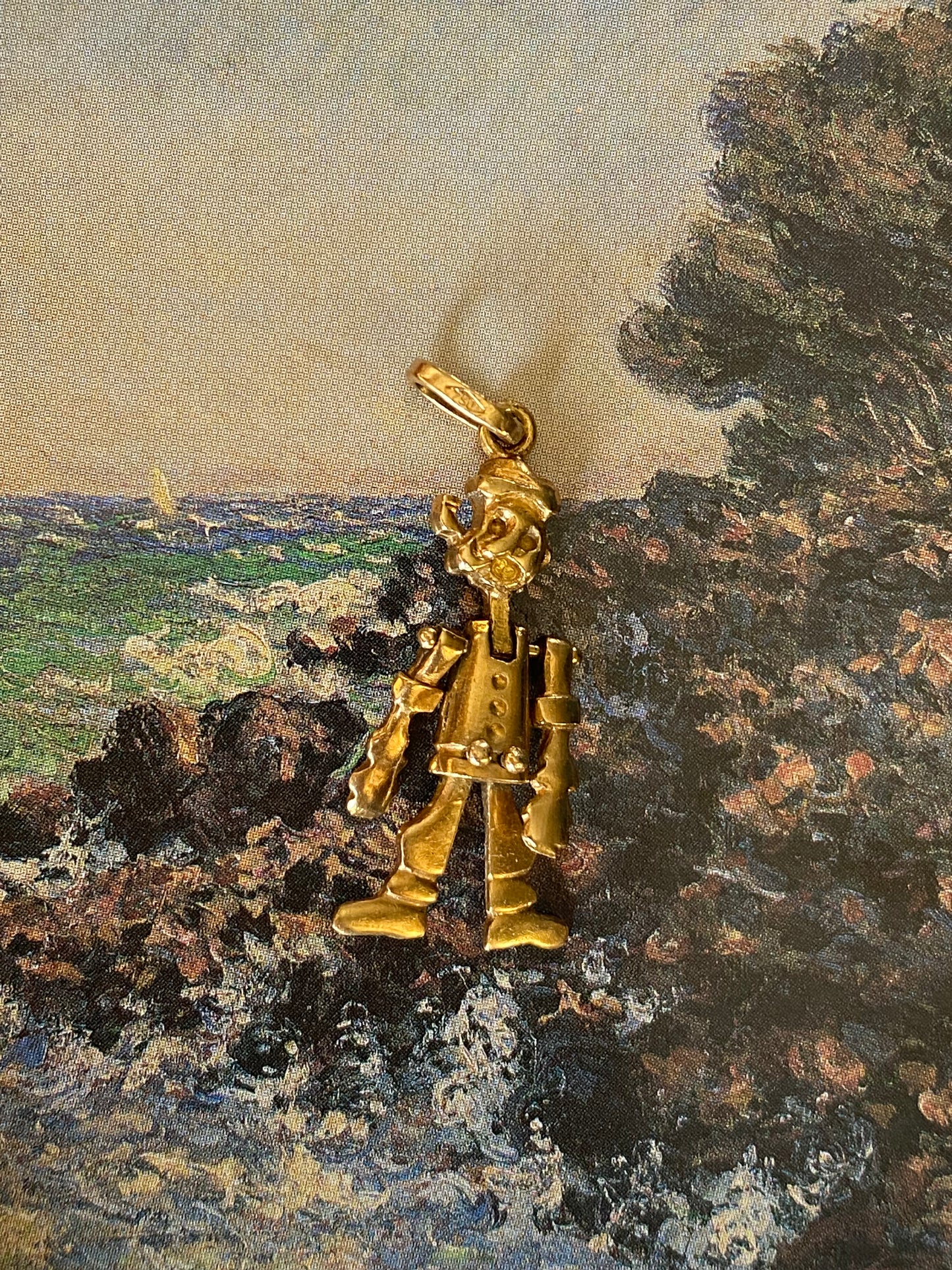 18k Articulating Popeye Charm