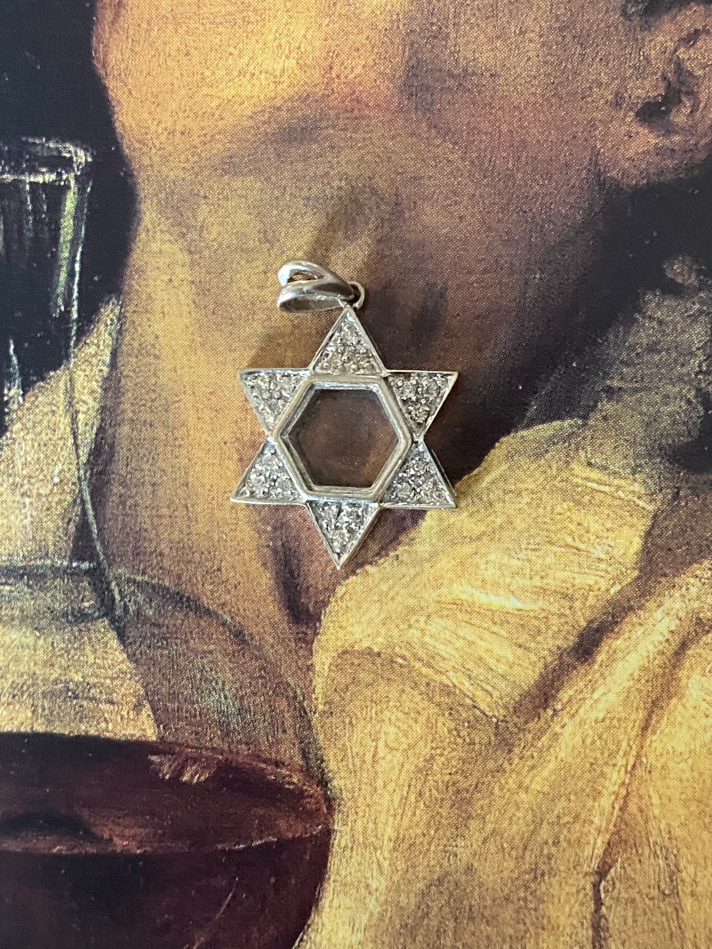 14k WG Star of David