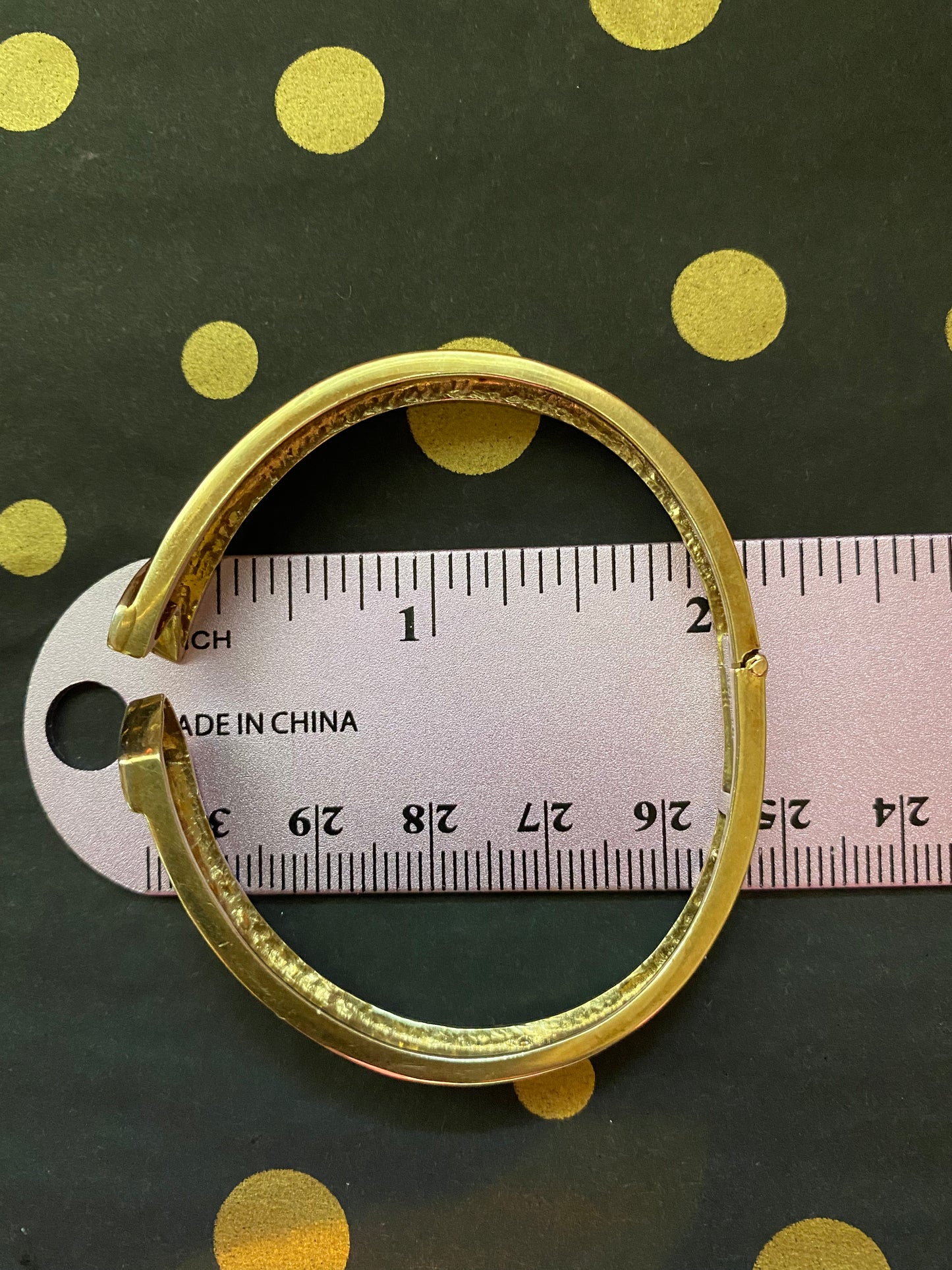 14k Hinged Diamond Bangle