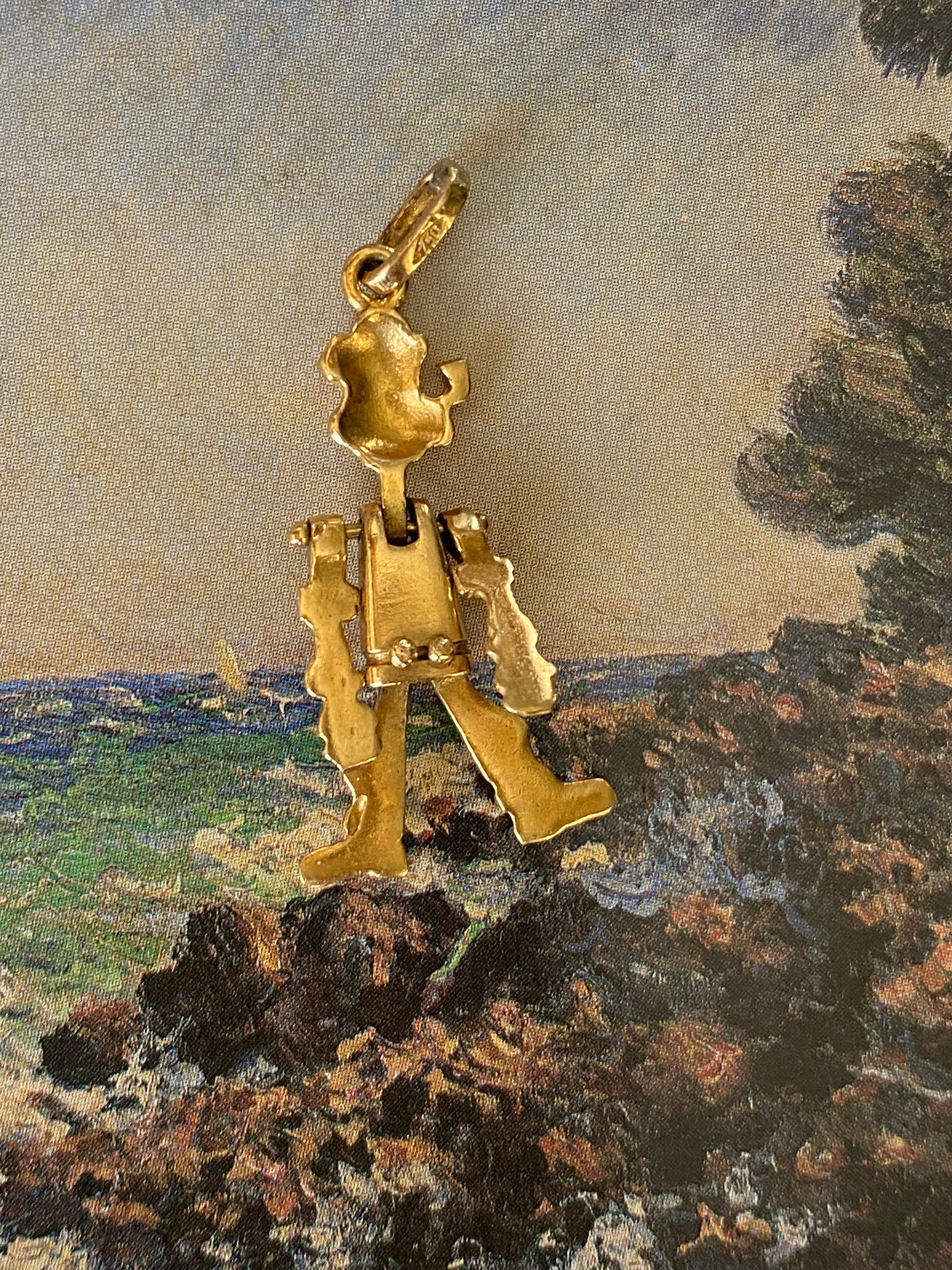 18k Articulating Popeye Charm