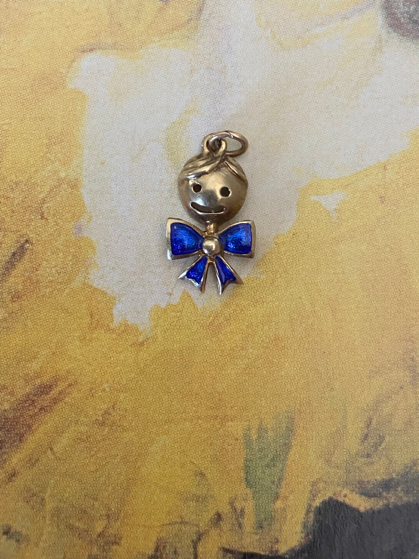 Baby Boy Rattle Charm