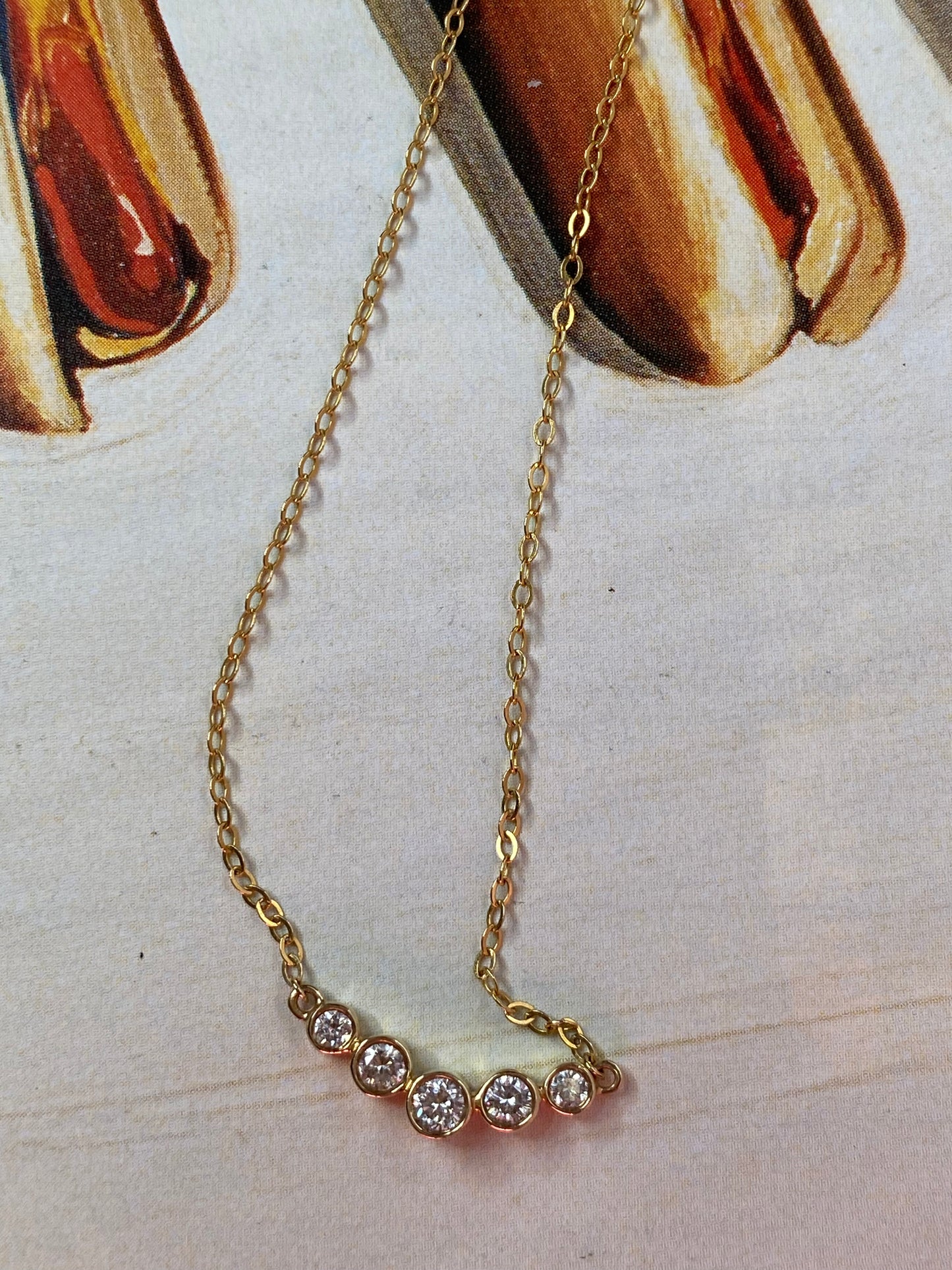 14k Diamonds on a Chain