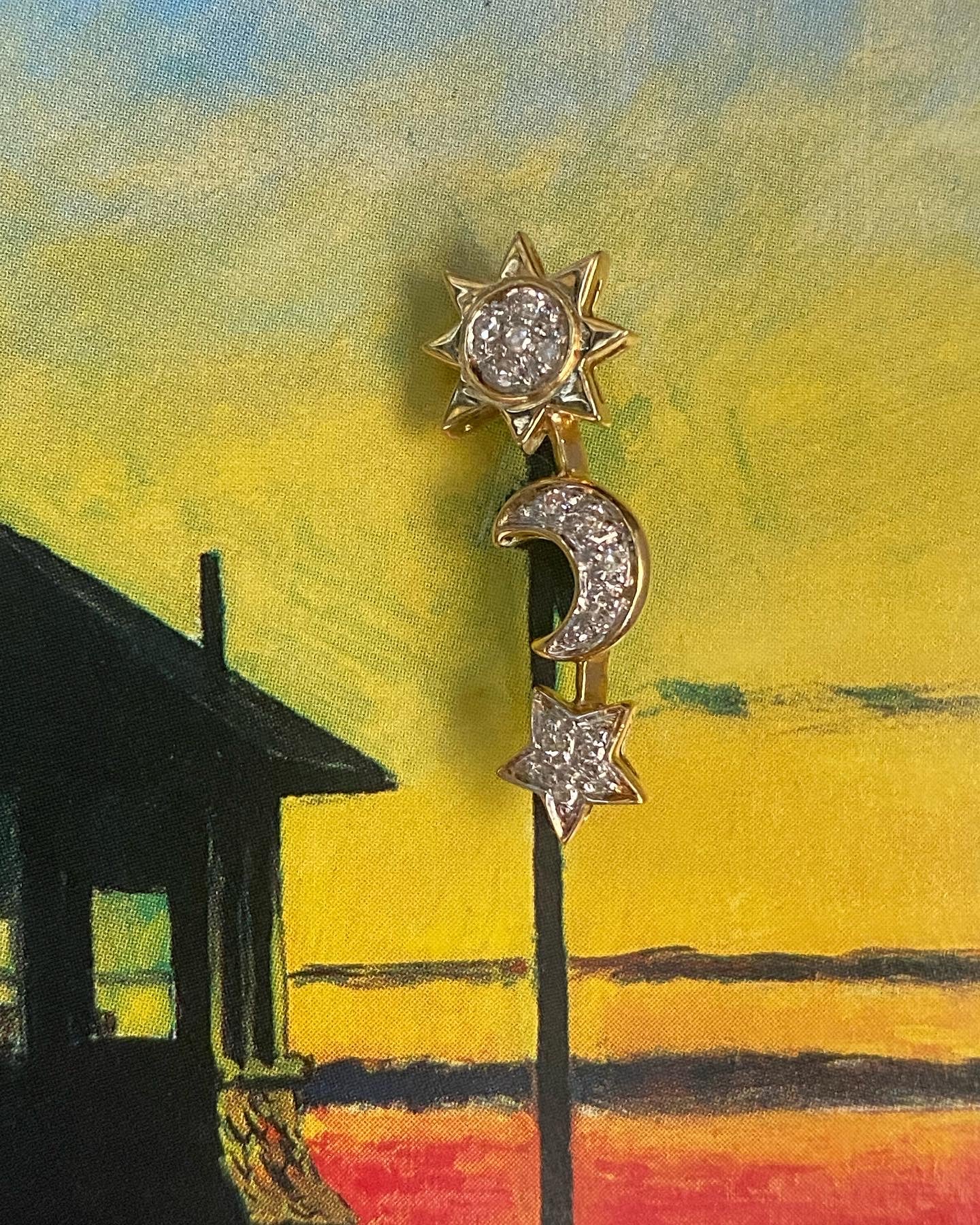 14k Diamond Celestial Crawlers