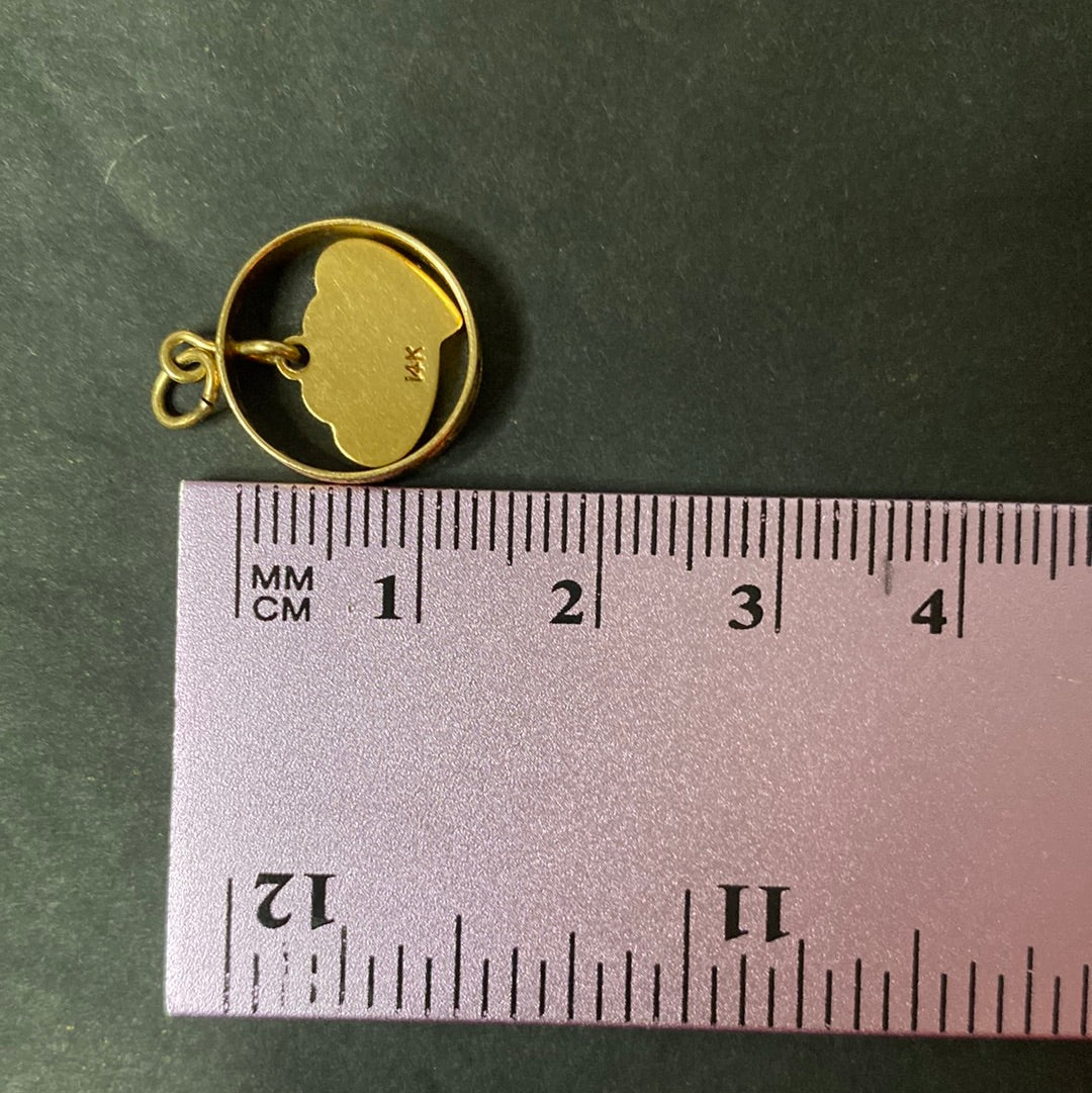 14k RARE You Me Charm