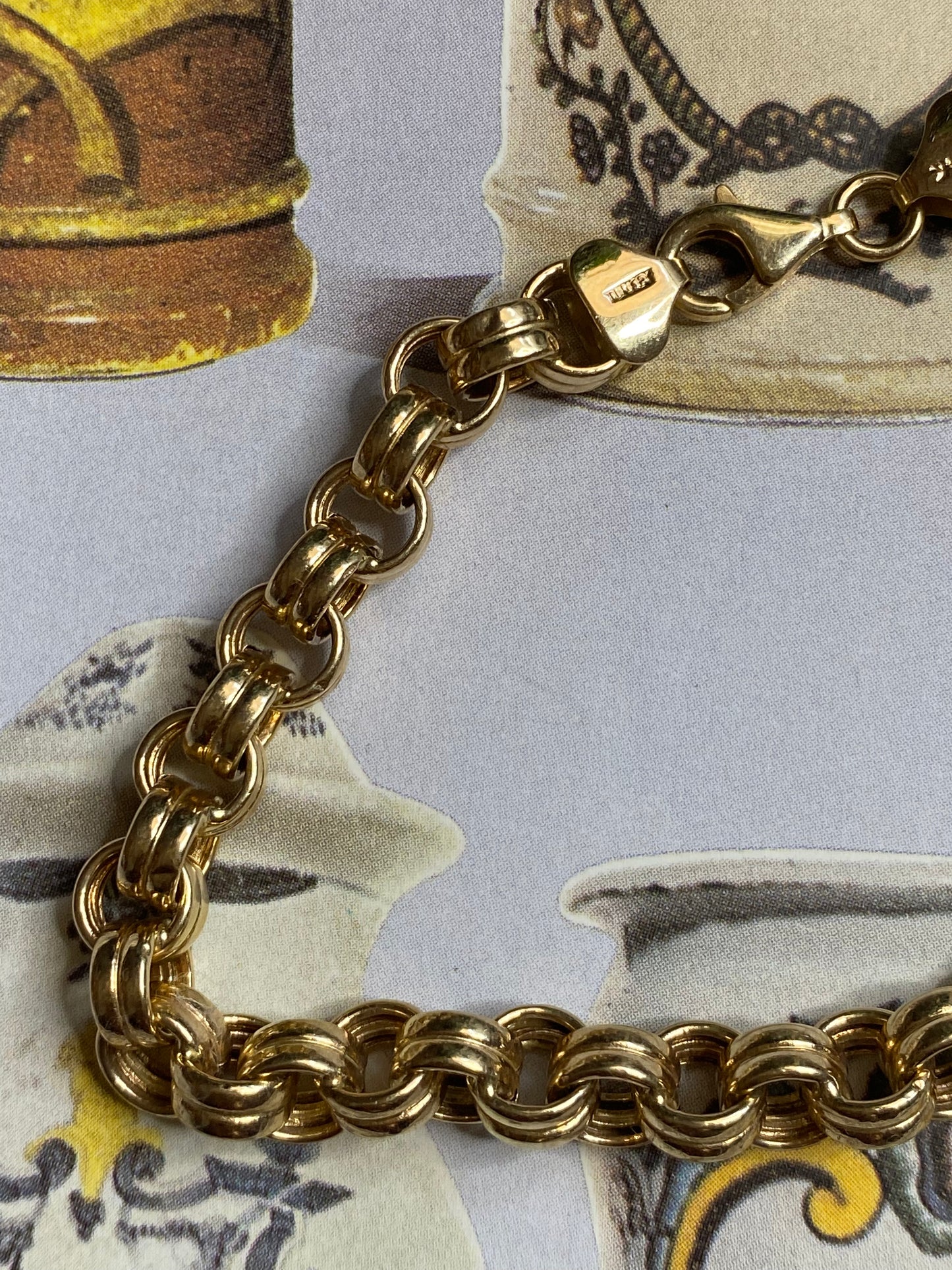 14k Belcher Link Bracelet