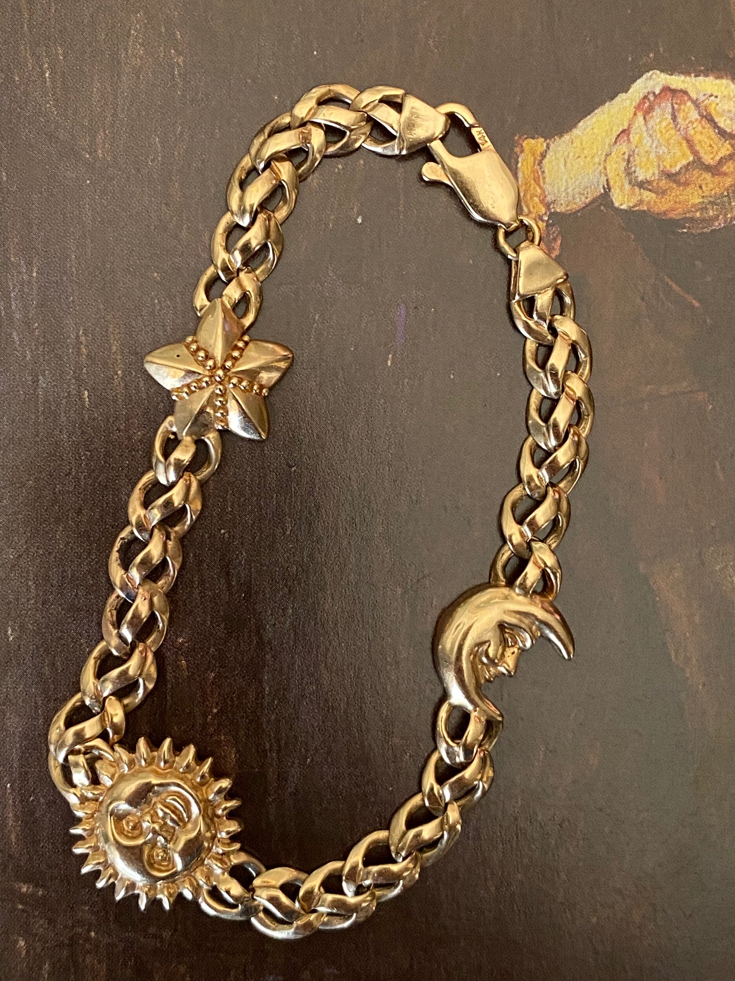 Celestial Braided Curb Bracelet