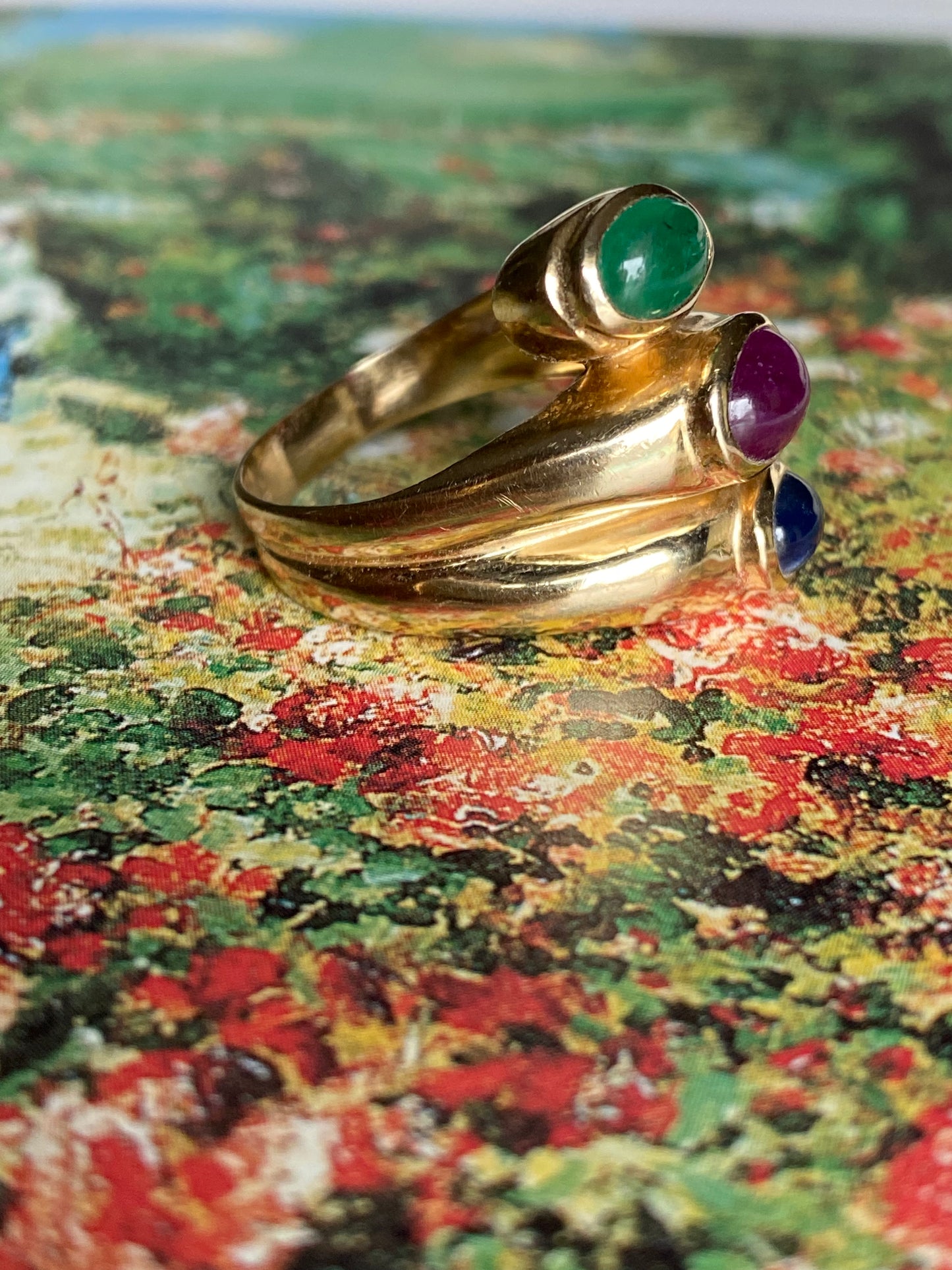 3-Stone Cabochon Ring