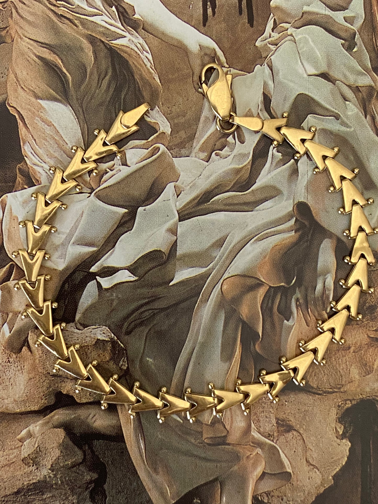 14k V-link Bracelet