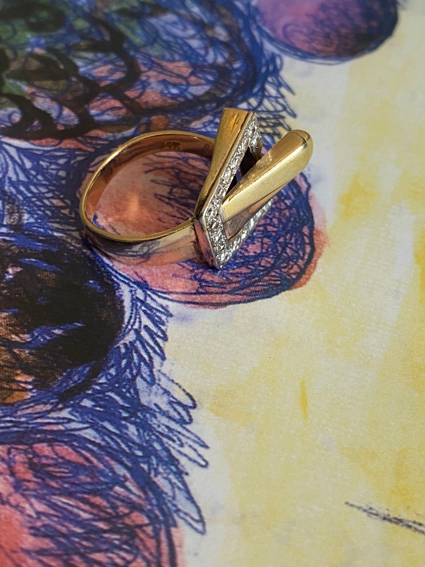 14k Modernist Ring