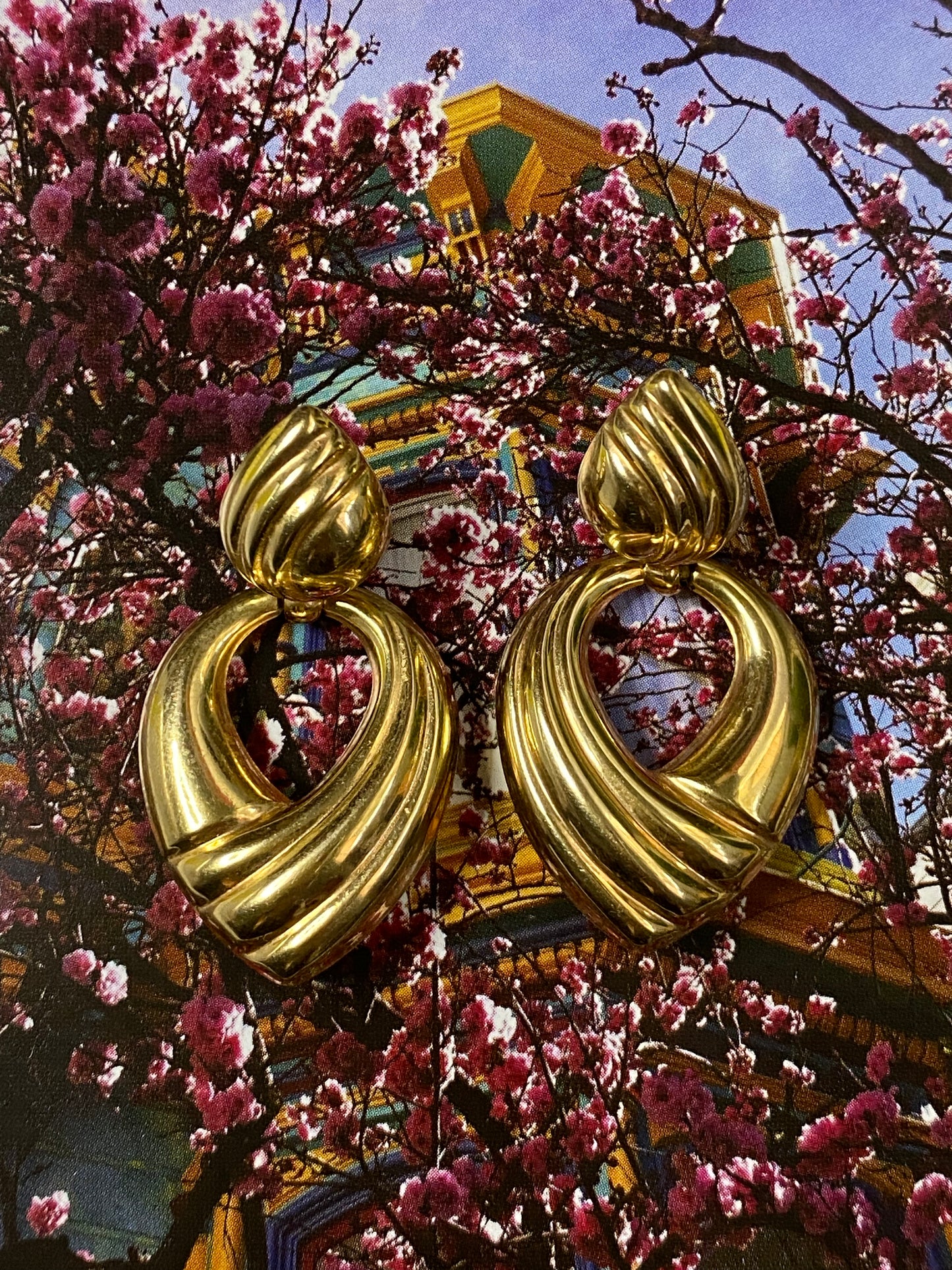 14k Door Knocker Earrings