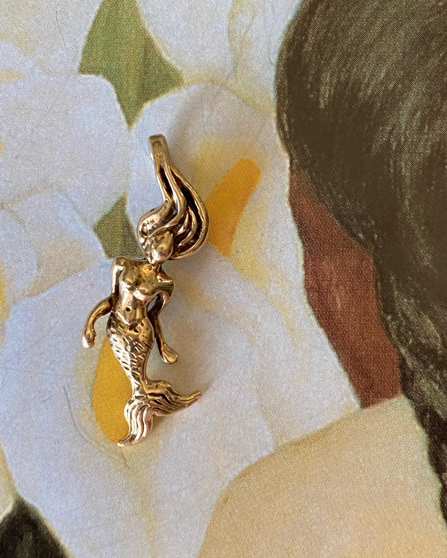 14k Mermaid Charm